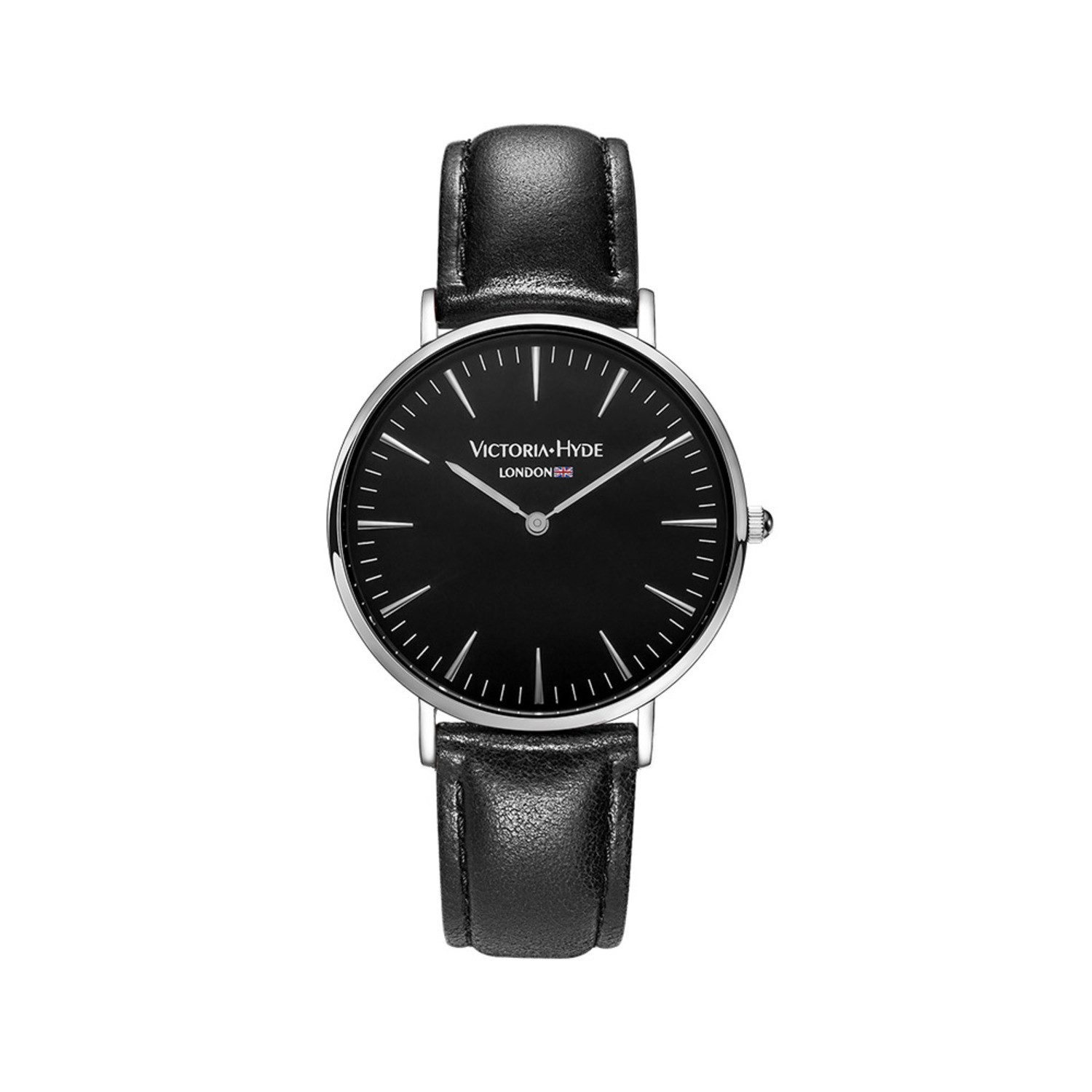 Victoria Hyde Quarzuhr Quarzuhr Quarzuhr Echtes Rindsleder Uhr für Unisex modisch und leger Lederarmband, (1-tlg., Kein Set)