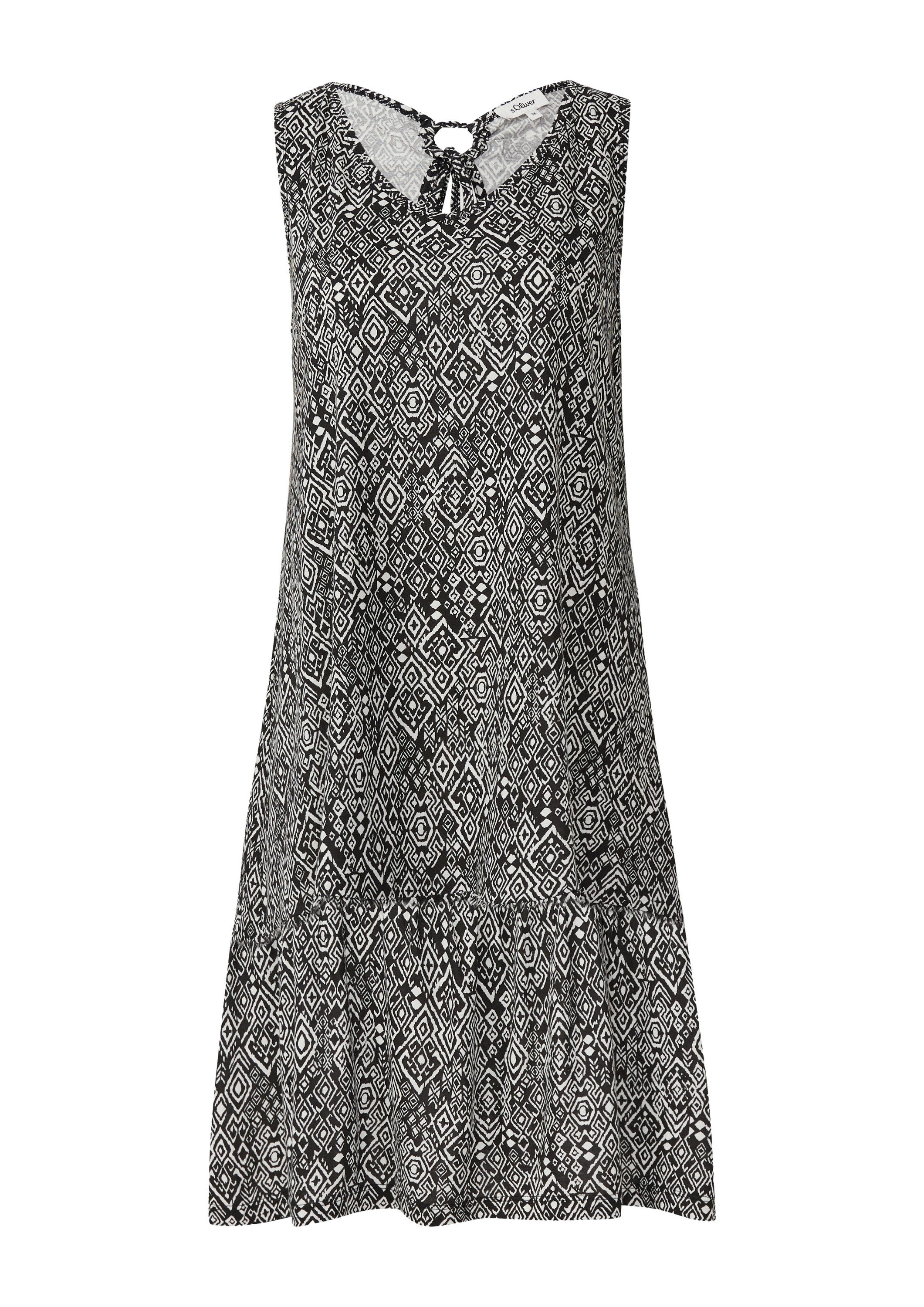 s.Oliver Minikleid Kleid Kurzes Jersey-Kleid mit Schleifendetail am Rücken günstig online kaufen