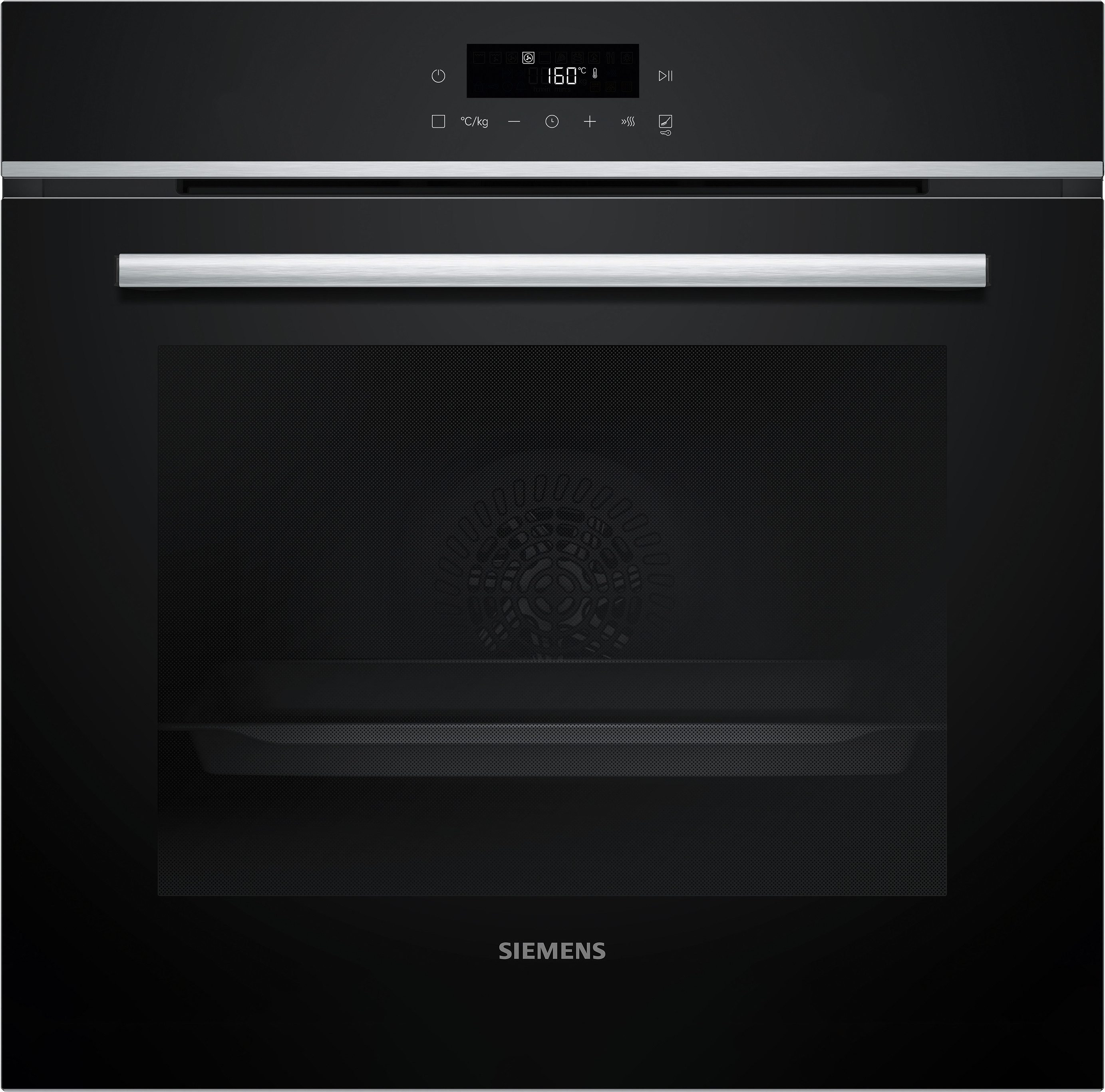 SIEMENS Einbaubackofen HB572ABS4 Einbau-Backofen Pyrolyse, schwarz/edelstahl, EEK: A+, mit Einschubhöhen: 5, pyrolytisch (activeClean), 4-fach Türverglasung