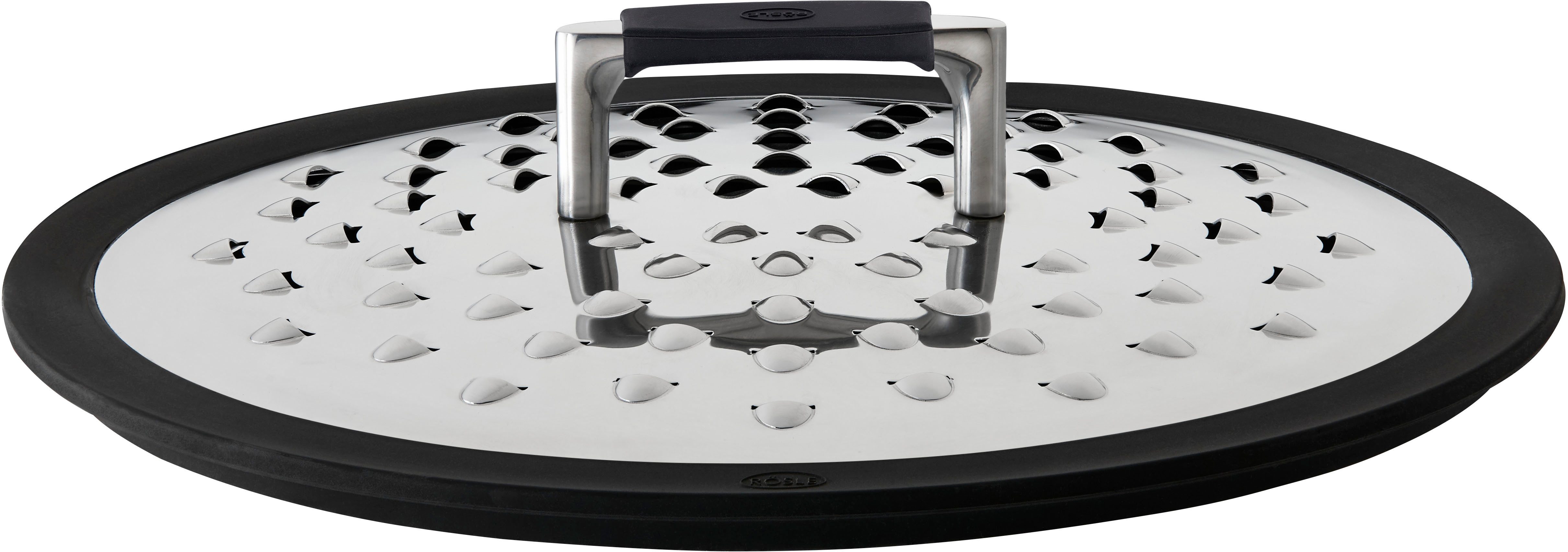 RÖSLE Крышка брызговика, (1-tlg), passend für alle Brat-, Schmor- und Servierpfannen mit Ø 24 und 28 cm