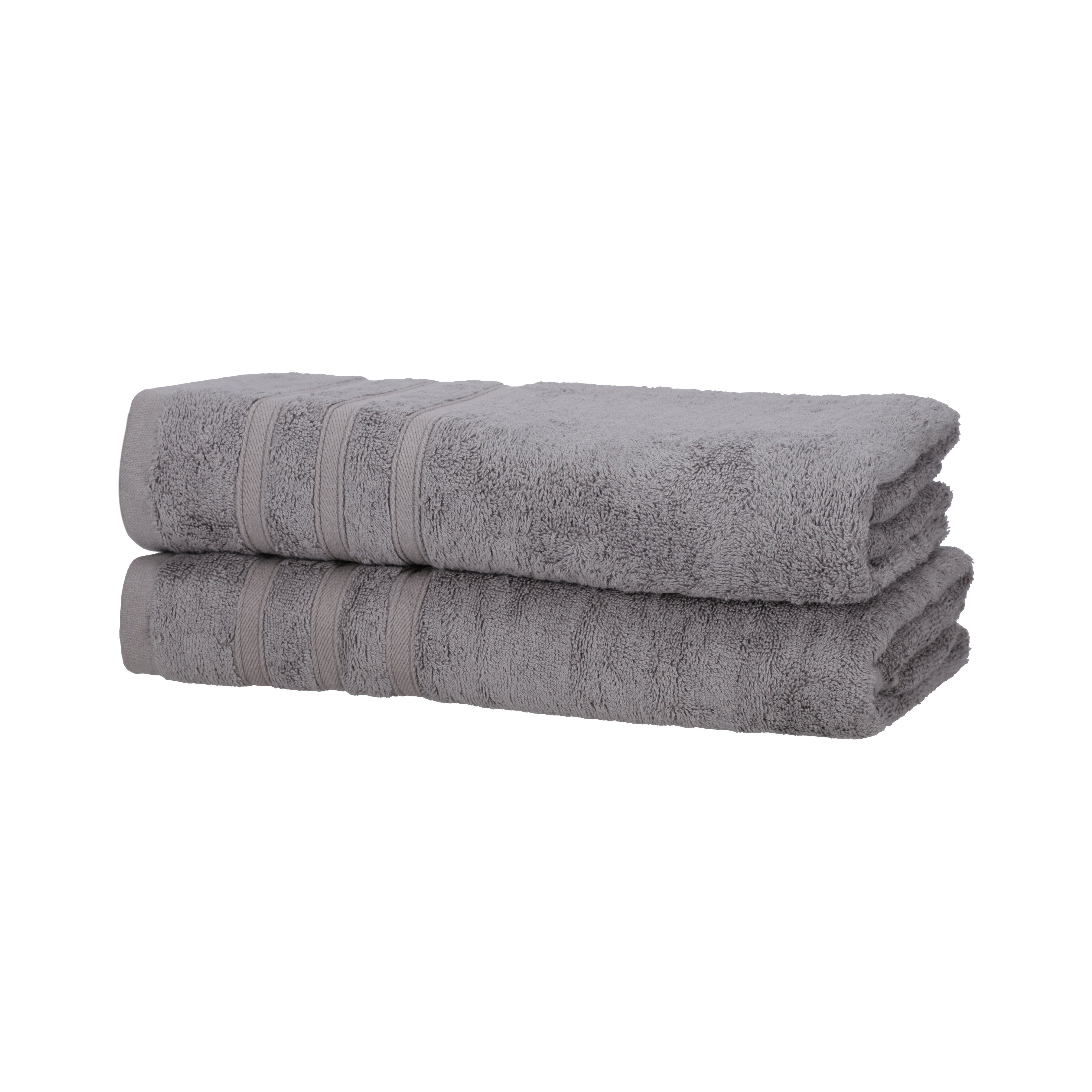 Hometex Premium Textiles Handtuch in nachhaltiger Premium Qualität 450 g/m², 2er Duschtücher, Kuschelig weich und sehr saugfähig, Extra flauschige Hotel-Qualität