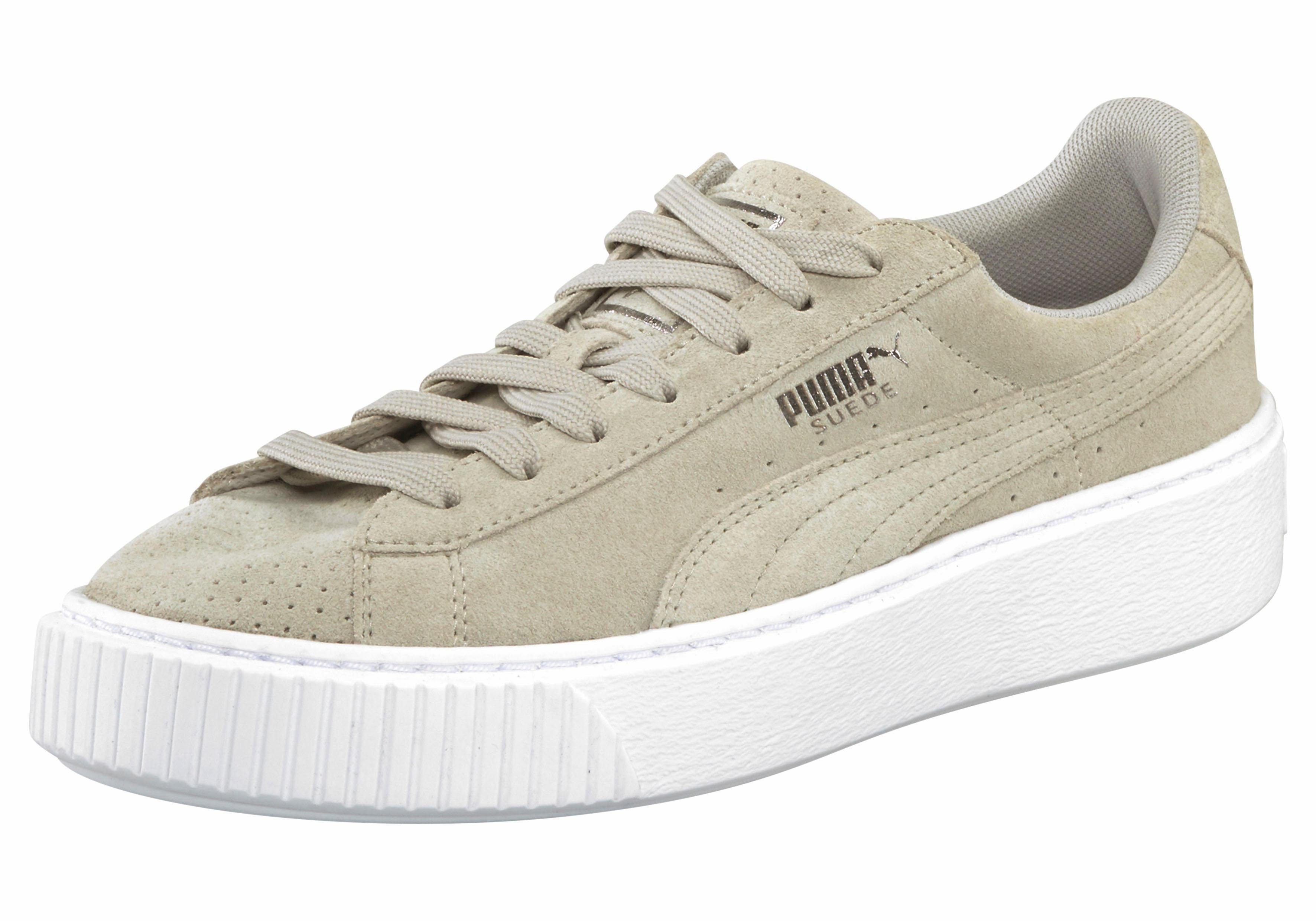 puma suede platform