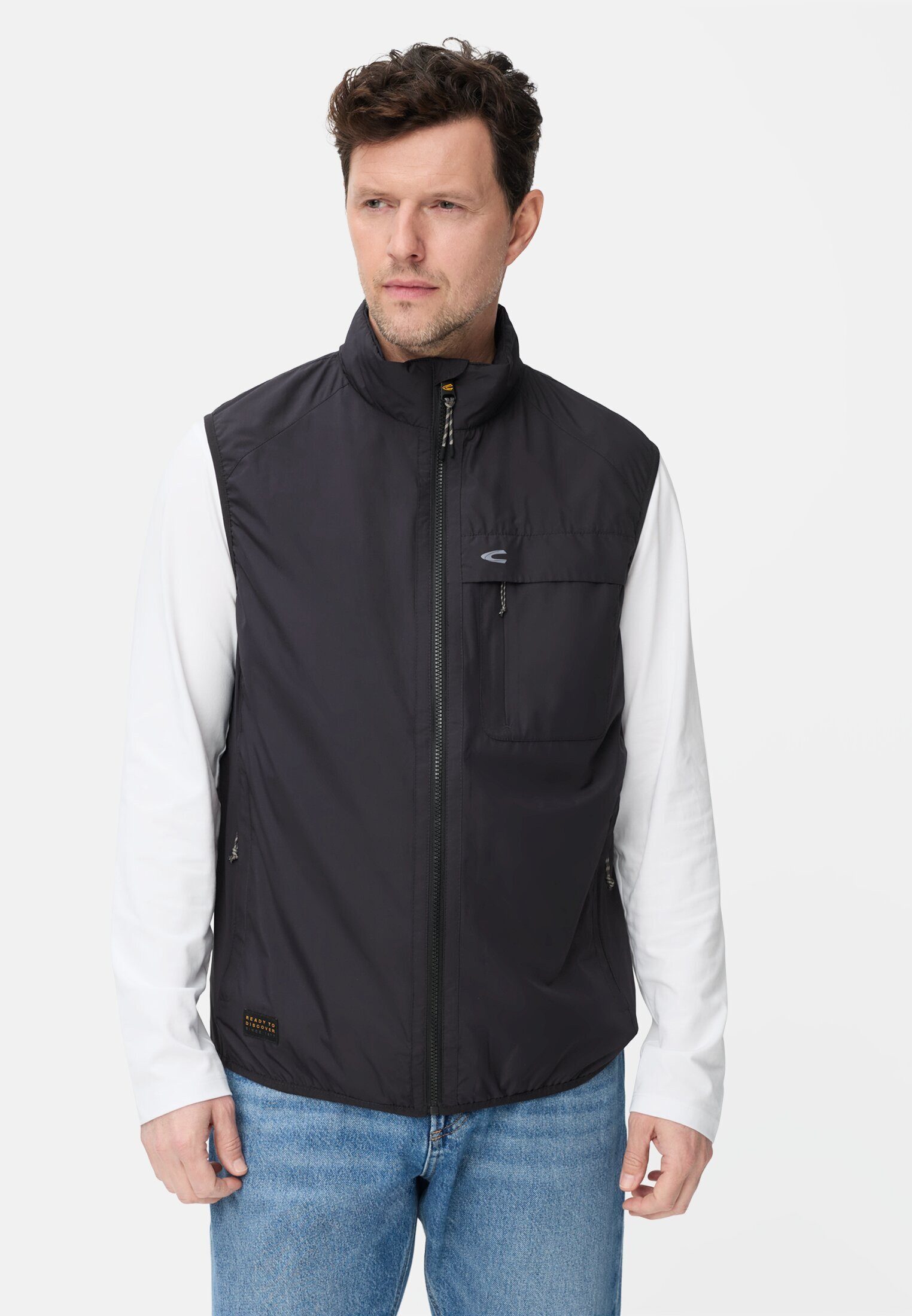 camel active Funktionsweste aus wasserabweisendem Material ärmellos Weste_Outdoor-Weste