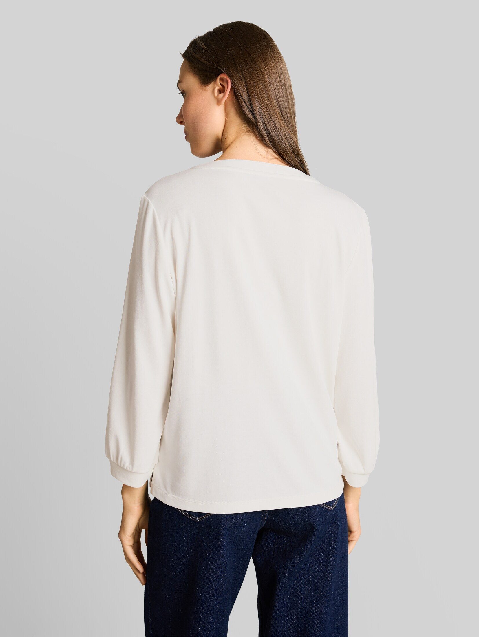 TOM TAILOR Langarmshirt T-Shirt Langarmshirt mit Raffungen