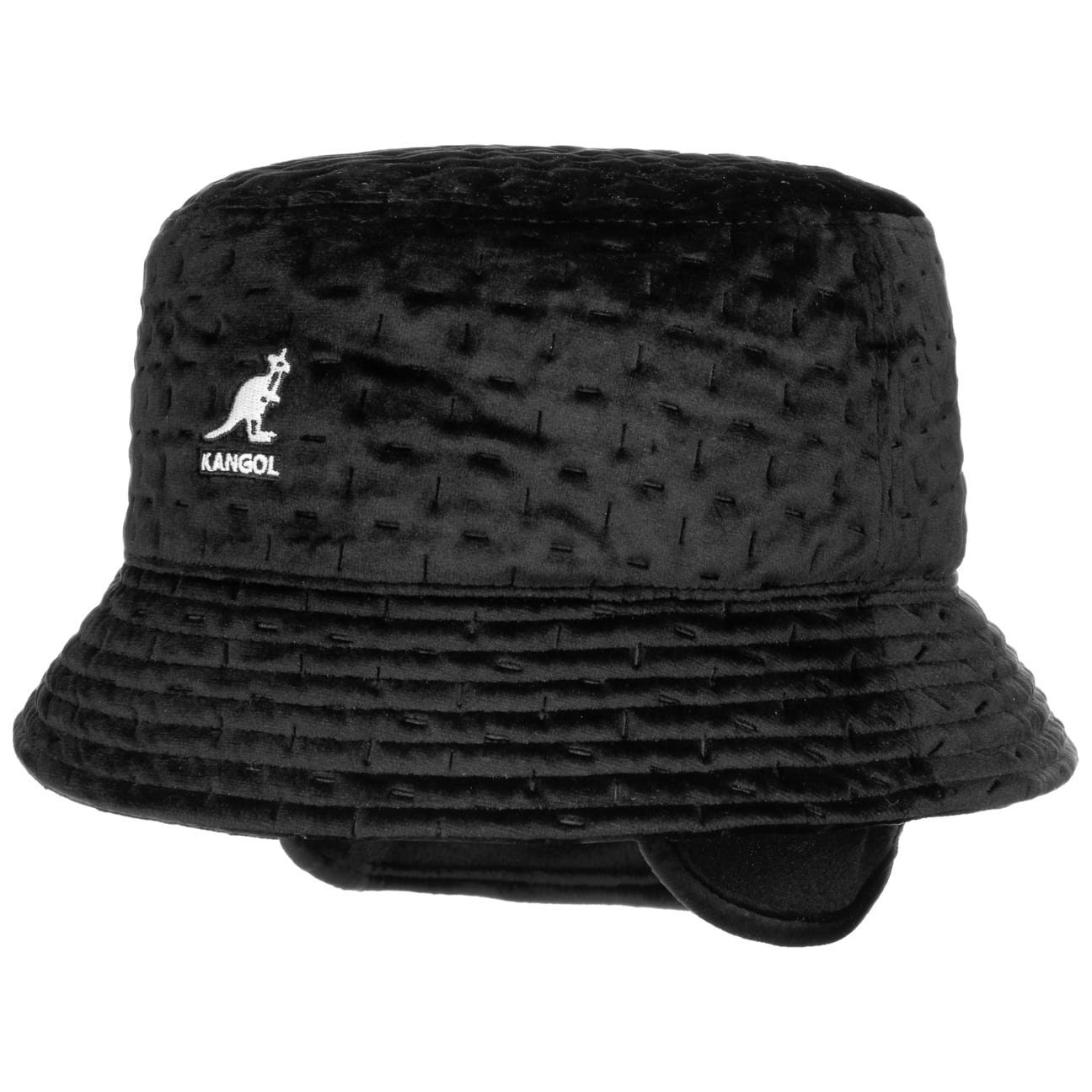 Futter Fischerhut schwarz Fischerhut mit (1-St) Kangol