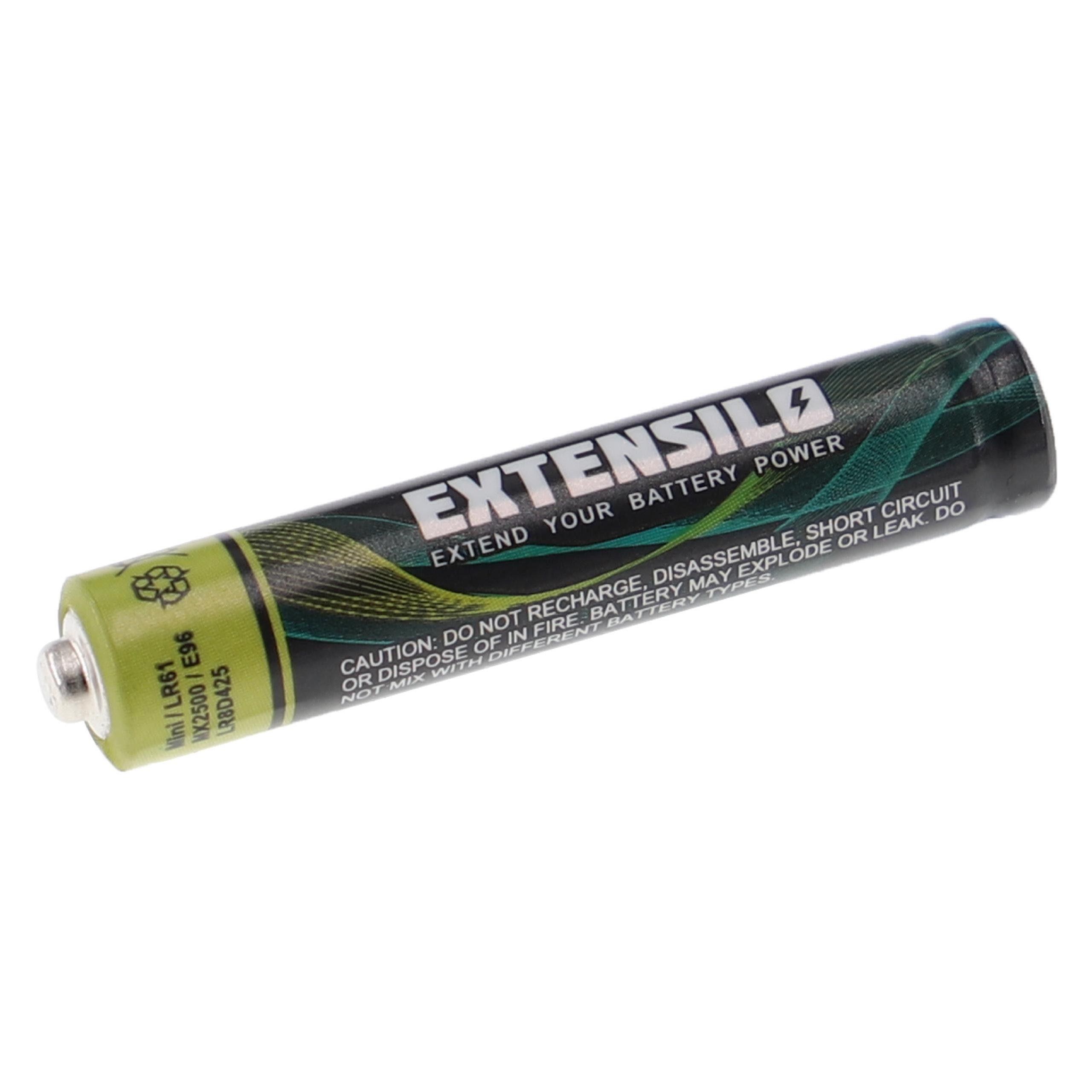 Extensilo Batterie, Leistungsfähige Ersatz-Batterie (AAAA, MN2500, MX2500, LR8D425, LR61)