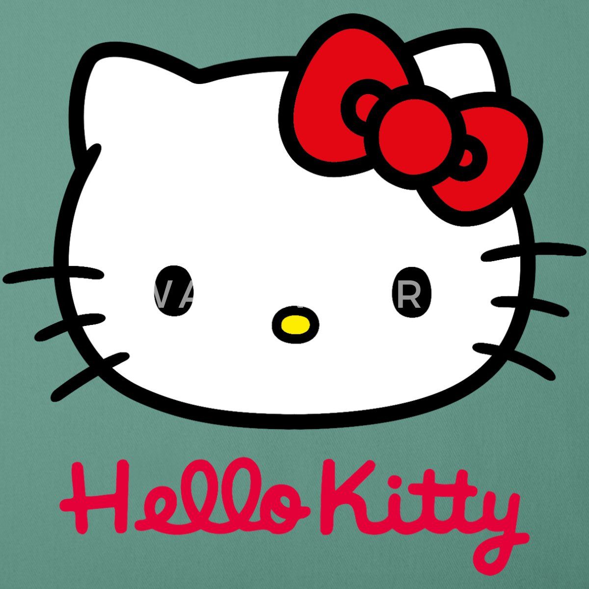 Spreadshirt Kissenbezug Hello Kitty Klassisch Mit Schriftzug Kissenbezug 45x45 cm