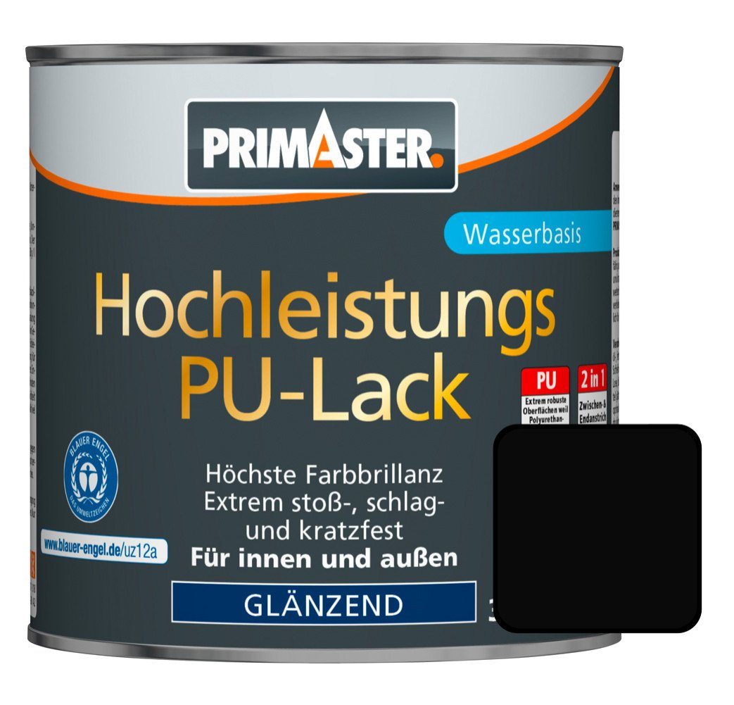 Primaster Acryl-Buntlack Primaster PU-Lack RAL 9005 125 ml tiefschwarz