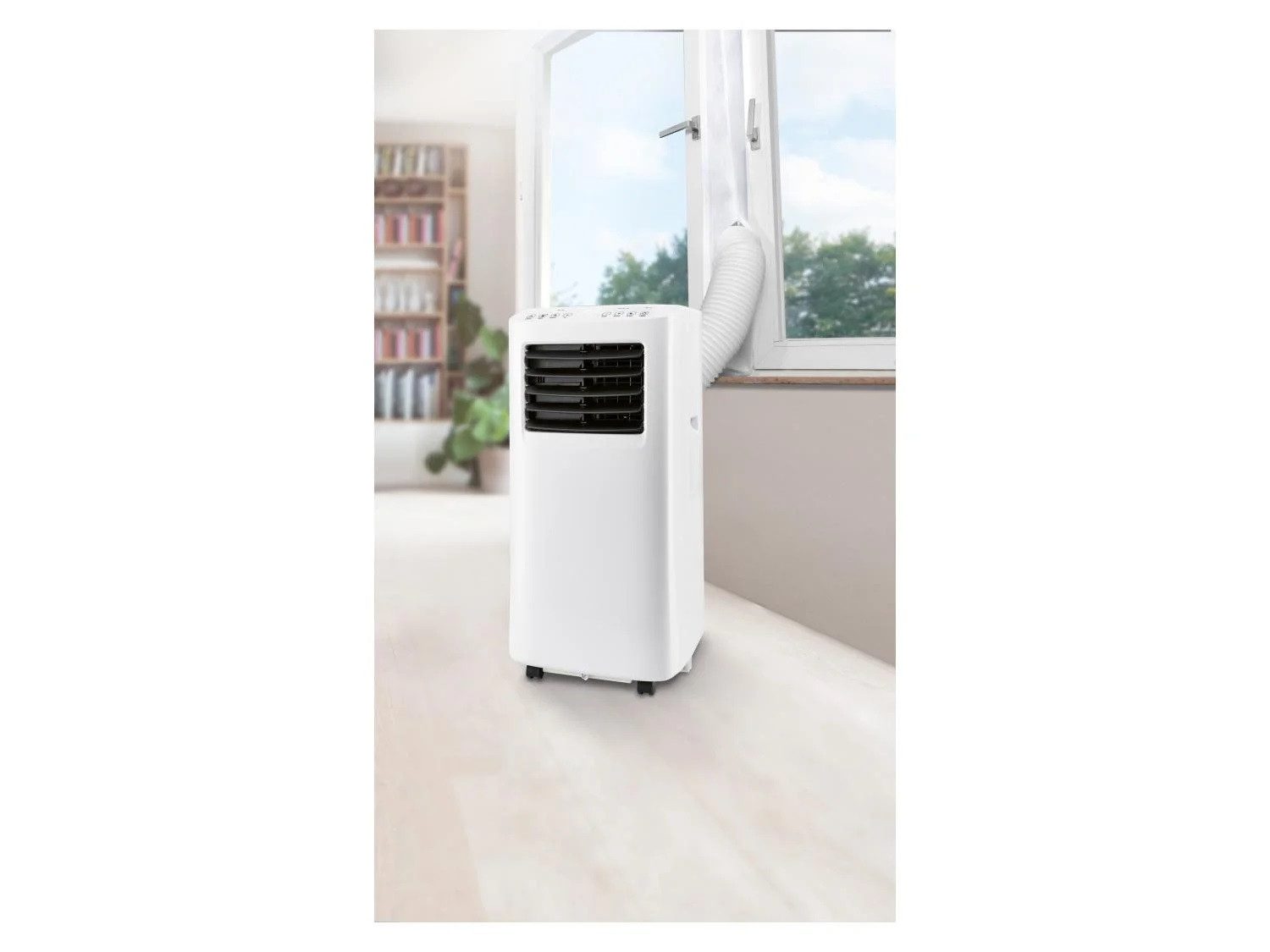Tronic 3-in-1-Klimagerät Lokales Klimagerät 3in1 Kühlen, Luftentfeuchten,Ventilieren (7000 BTU), 1,5 m Ablaufschlauch, Fensterabdichtung für Kippfenster