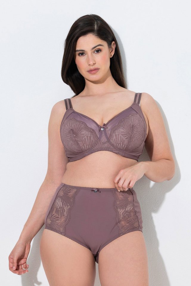 Ulla Popken Soft-BH BH ohne Bügel Mesh Spitze