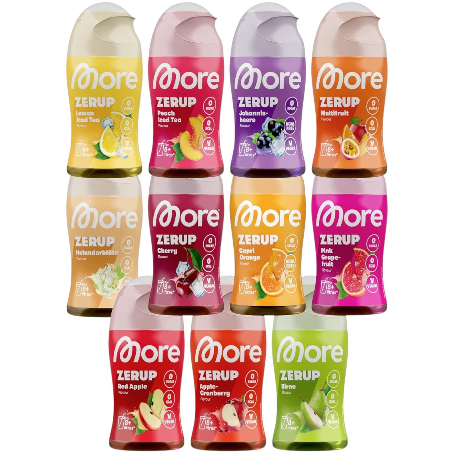 MORE Zerup, mixed 11er Bundle, 11 x 65 ml Tropfen