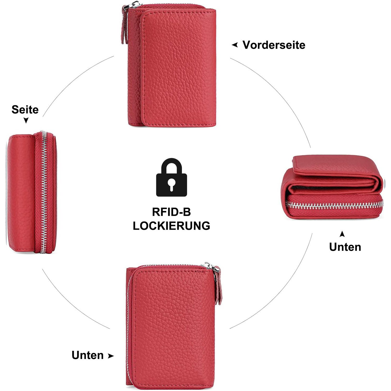 MODFU Geldbörse Kurz Handytasche Geldbeutel Münzfach günstig online kaufen