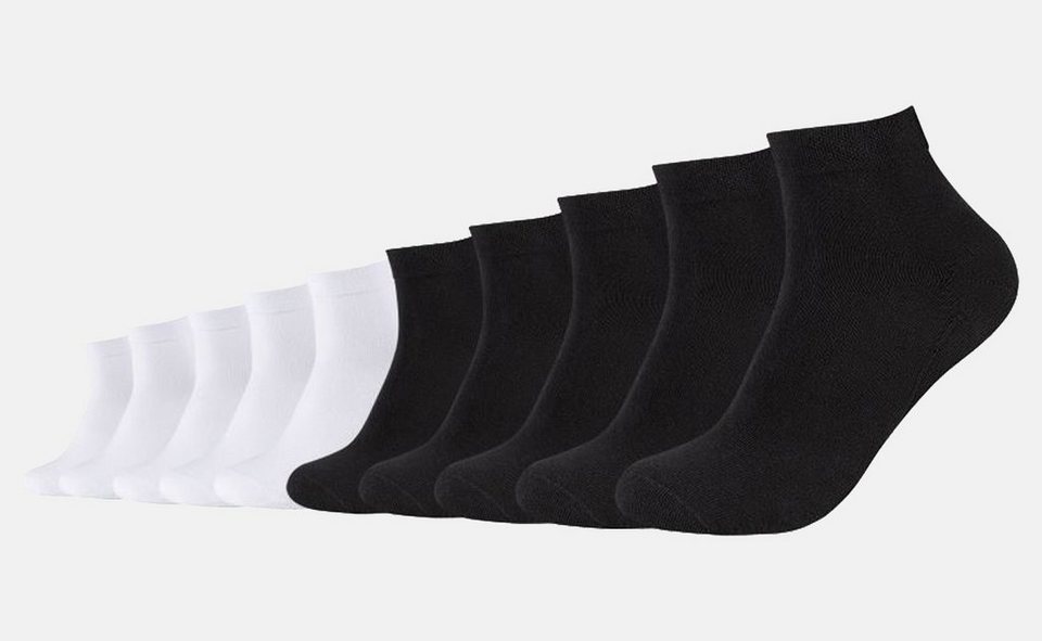 Ca-Soft Regularsocken Baumwollmischung (10-Paar) Unisex pflegeleichter Quarter Sportsocken Socken Cotton Organic Camano aus