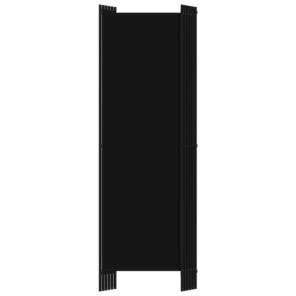 furnicato Raumteiler cm Schwarz 6-tlg. 300x180