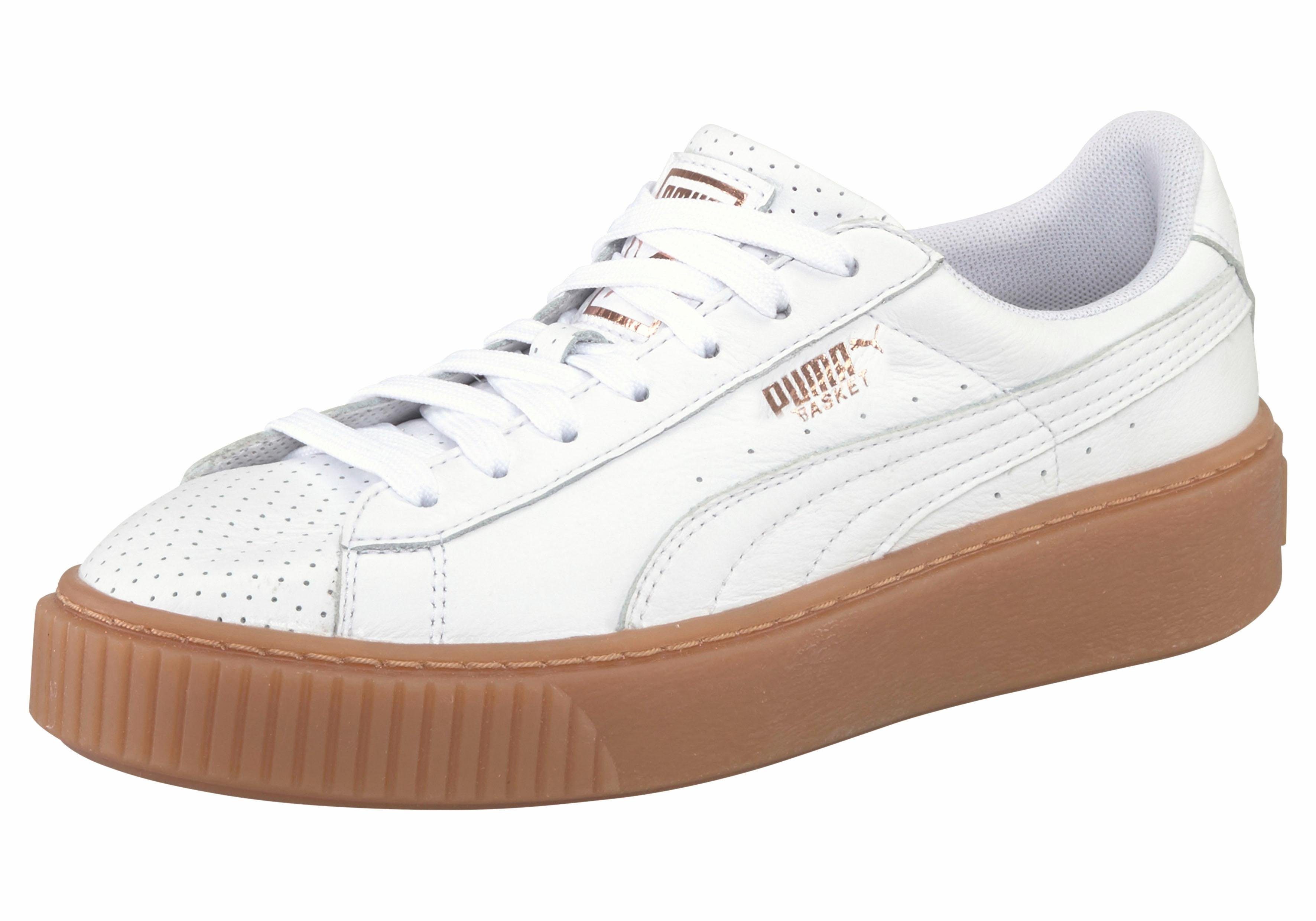 puma basket platform weiß puma basket platform weiß