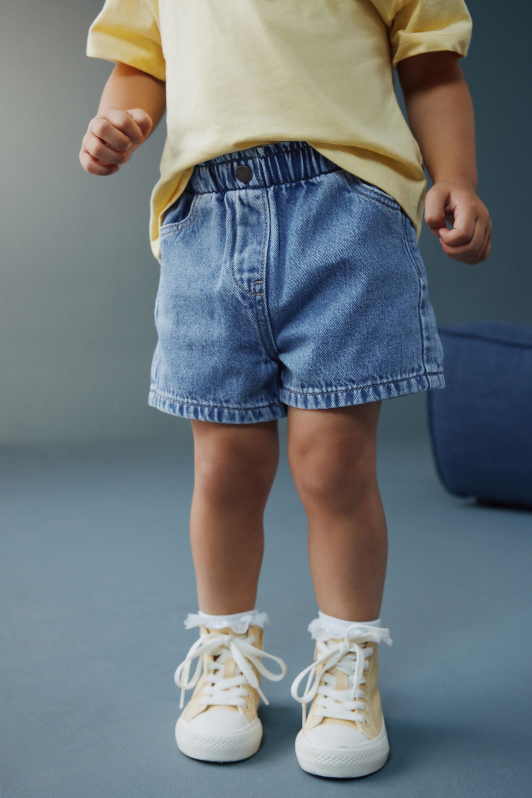 Next Jeansshorts Schlupf-Denimshorts (1-tlg)