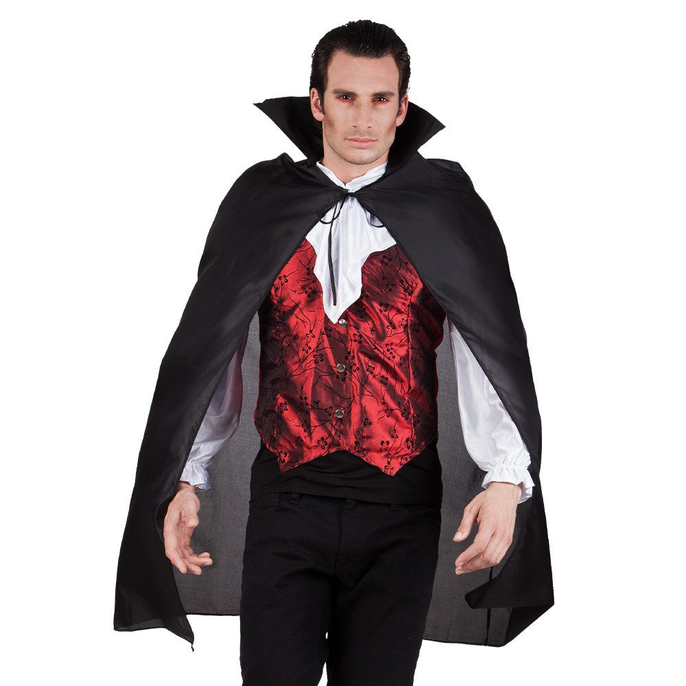 Boland Vampir-Kostüm Vampirkostüm Dracula Halloween Herren Verkleidung Graf Vampir Umhang