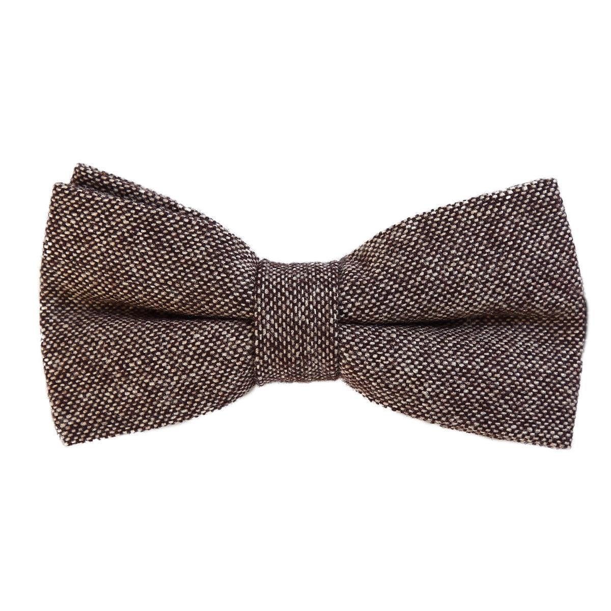 DonDon Fliege DonDon Herren Fliege 12 x 6 cm Baumwolle (Packung, 1-St) bereits gebunden, verstellbar, Tweedlook