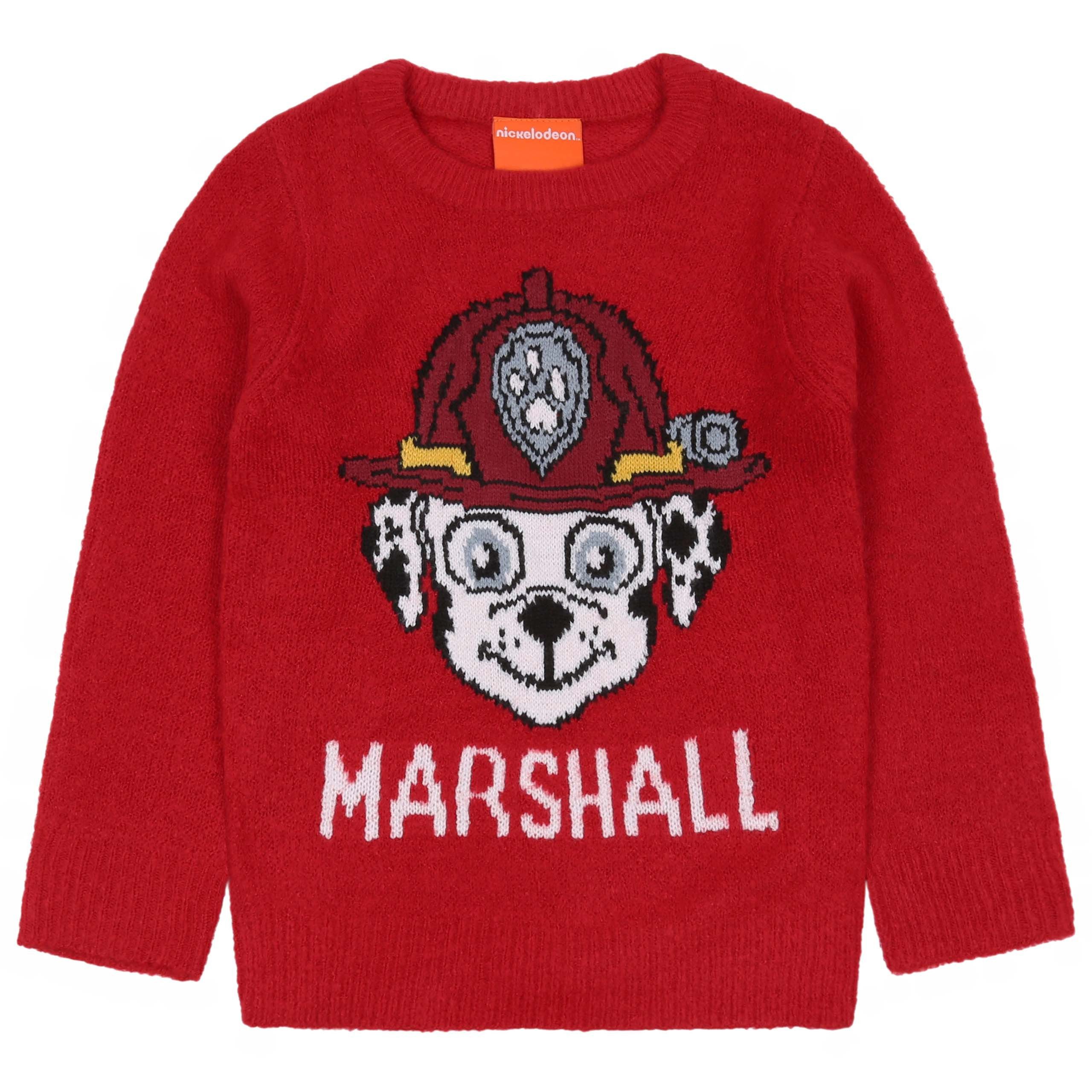 PAW PATROL Longpullover Paw Patrol Marshall Roter Pullover für Jungen, langärmelig 3-4 Jahre