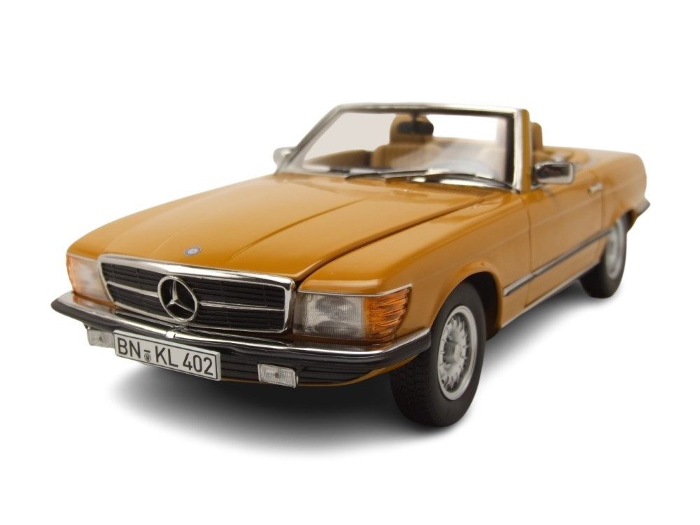 Norev Modellauto Mercedes 450 SL Cabrio R107 1975 orange, Maßstab 1:18