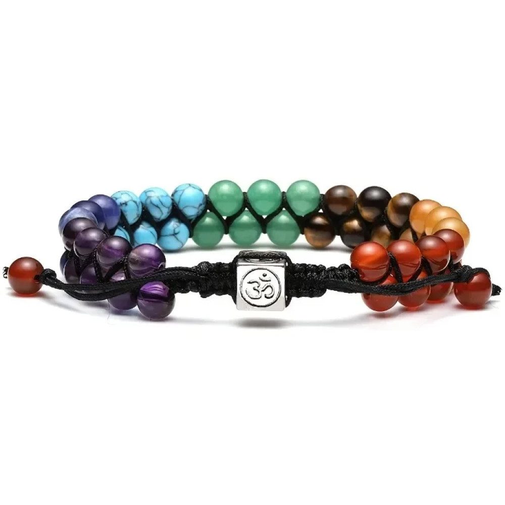 Ware aus aller Welt Perlenarmband Chakra Armband aus Naturstein – Verstellb günstig online kaufen
