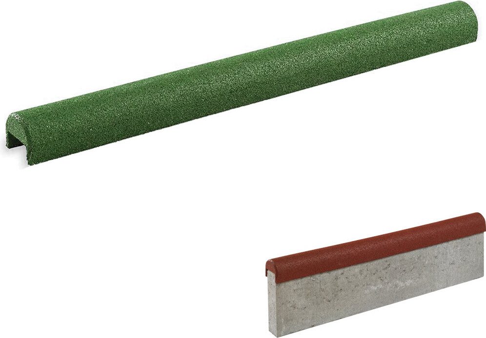 RO-FLEX Rasenkante Gummiüberzug / Bordsteinkappe für 60 mm Randsteine