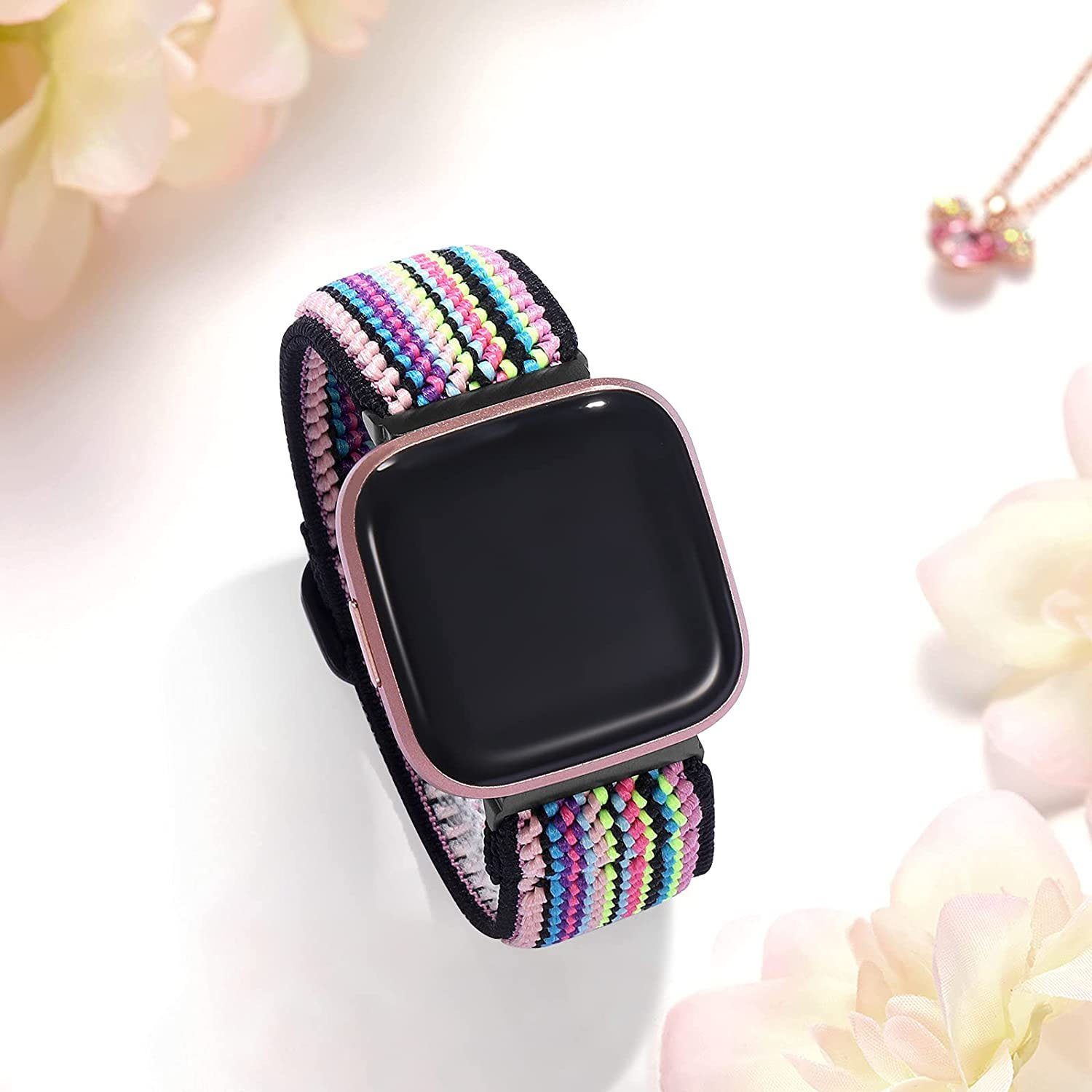 zggzerg Uhrenarmband Ersatzarmband Fitbit Kompatibel Farbe mit +1 Stücke Versa Armband/Fitbit 1 2 2 Farbe