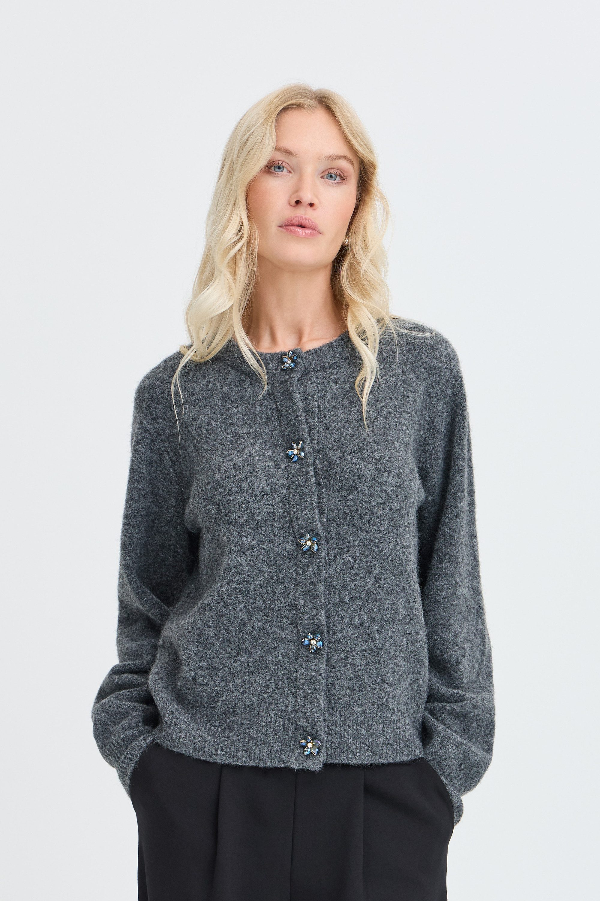b.young Cardigan Kurzarm-Bluse BYOMEA