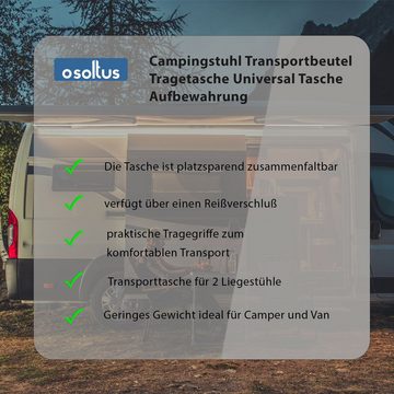 osoltus Gartenmöbel-Schutzhülle osoltus Transporttasche f. Lafuma Relax Liegen o. Camping Sessel