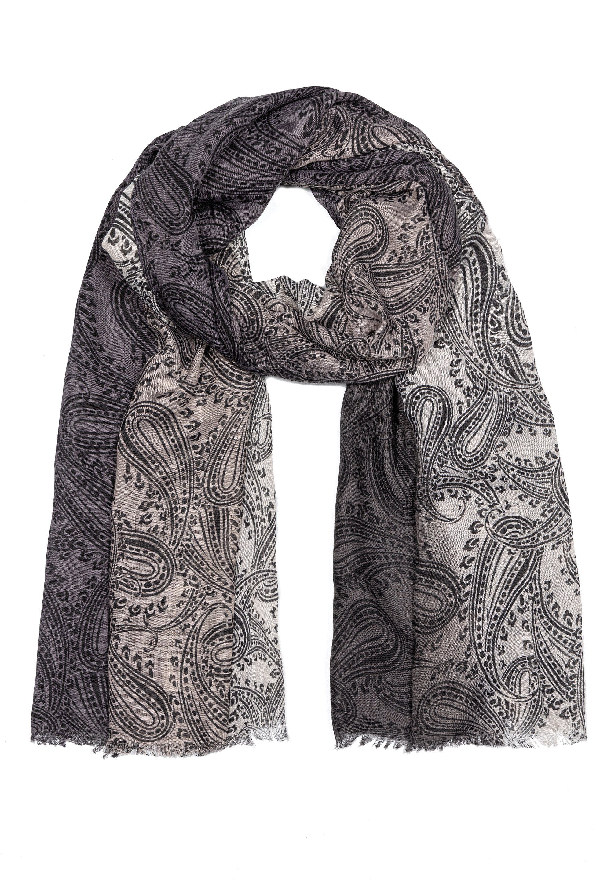 und Goodman Farben, Sehr mit tollen Material hochwertiges Modeschal Verarbeitung hochwertige Schwarz Design Damen Farbspiel Schal