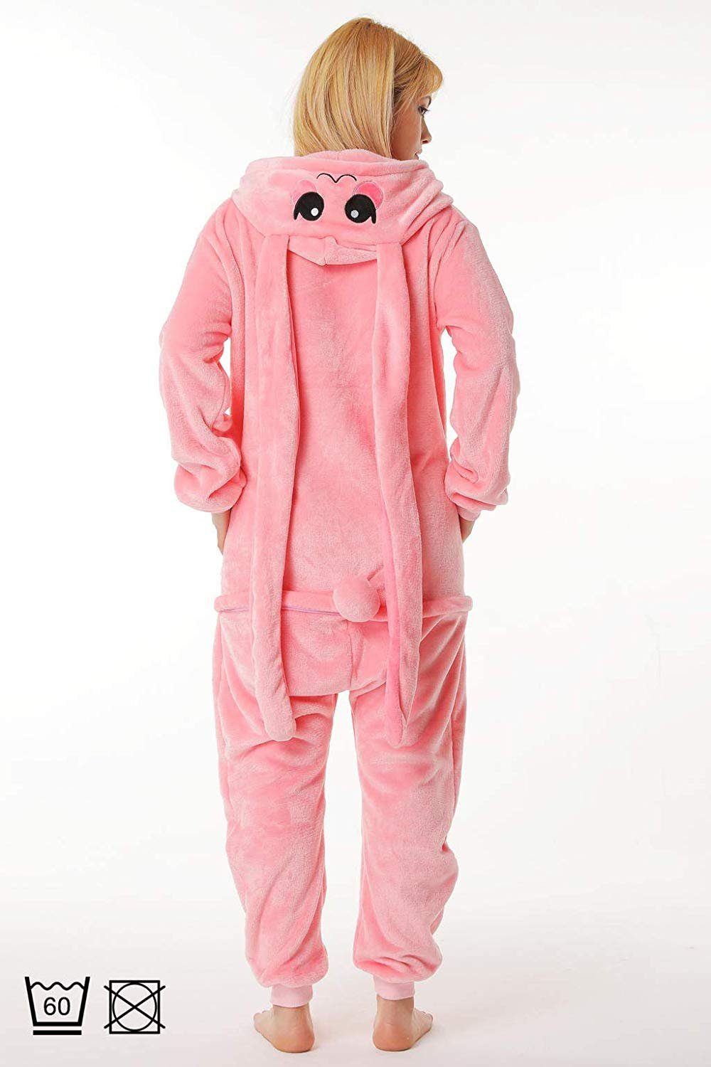 Corimori Jumpsuit Große Auswahl an Kinder Onesies, Jumpsuits, Tier-Kostümen (1-tlg) Jumpsuit, Pyjama, Fasching, Kigurumi, Tierkostüme, Hase "Bonnie" – Bild 3 von 5