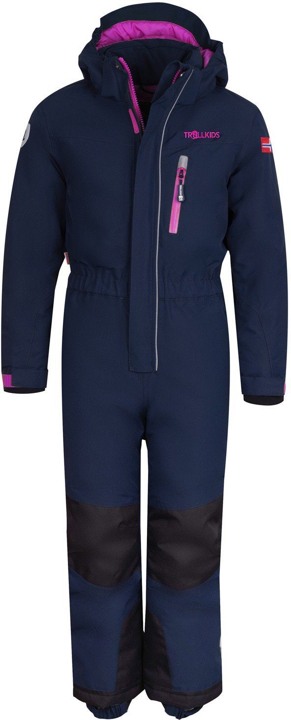 TROLLKIDS Schneeoverall Kids Isfjord navy/magenta Snowsuit