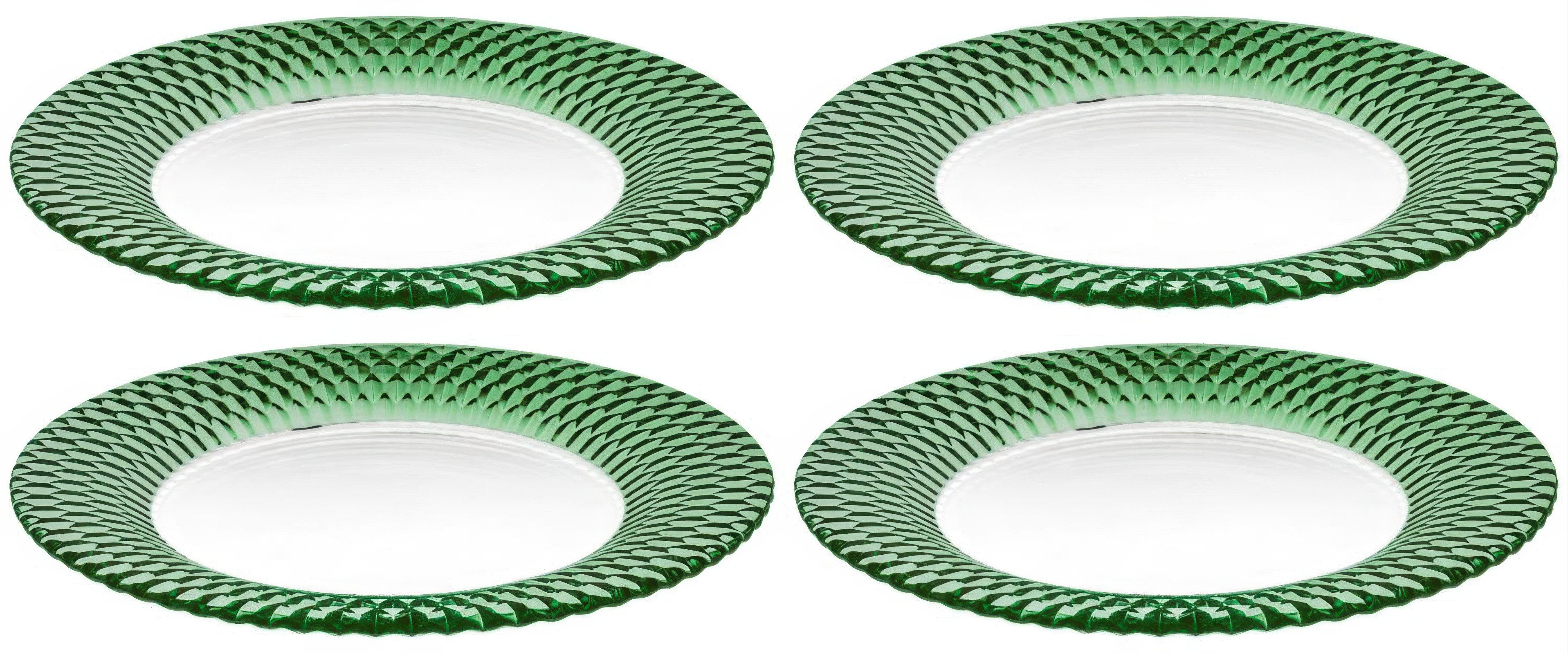 Villeroy & Boch Platzteller Boston Coloured, Spülmaschinengeeignet, Grün, Boston, ⌀ 32cm, Grün, Boston, H: 2.1cm