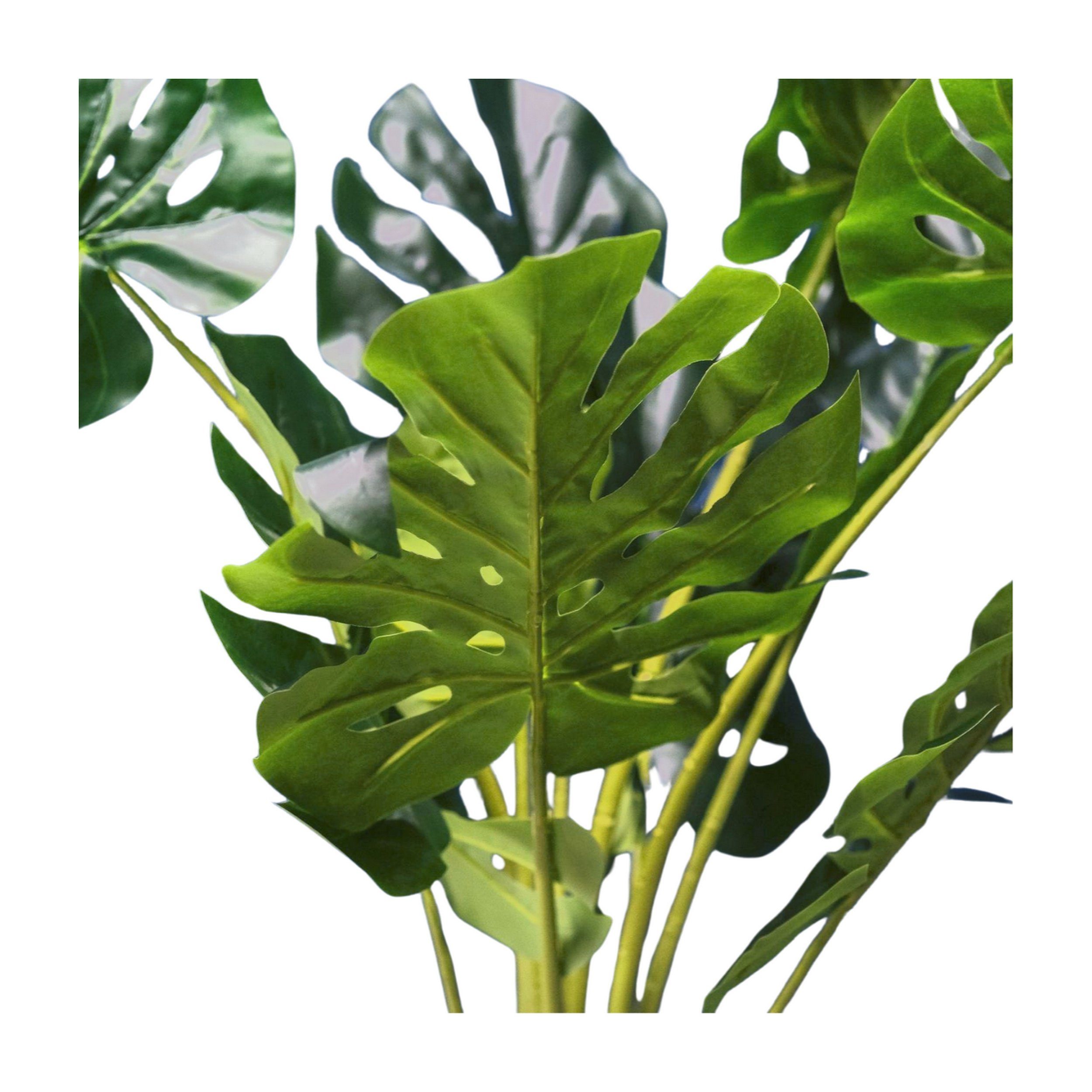 Philodendron Höhe Deko Künstliche bümö, für Zimmerpflanze und Kunstpflanze: innen- Pflanzen, cm, 120 außen