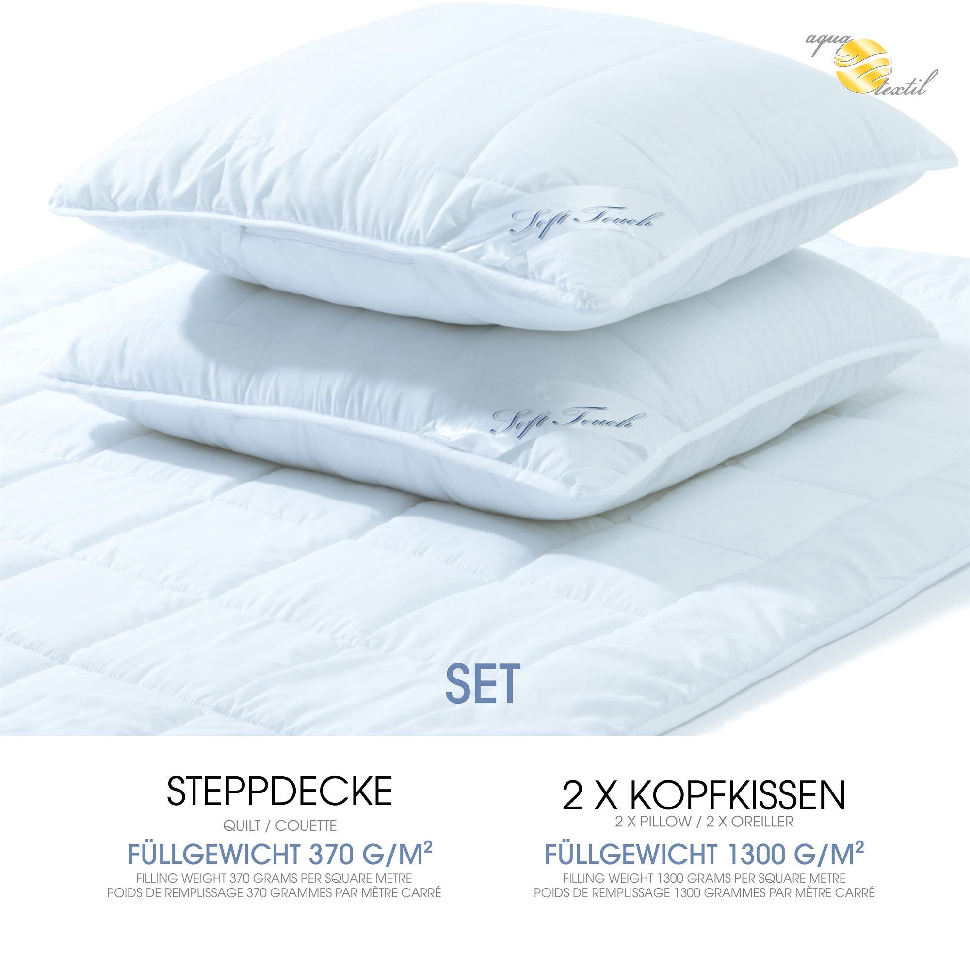 aqua-textil Bettdecke, Kopfkissen + Topper Soft günstig online kaufen