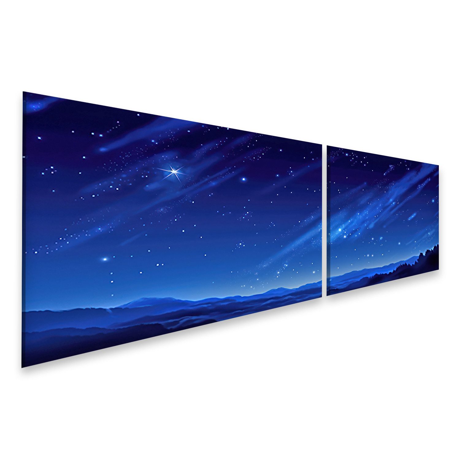 islandburner Leinwandbild Sternenhimmel Fantasy Style Schönes Bild Bilder