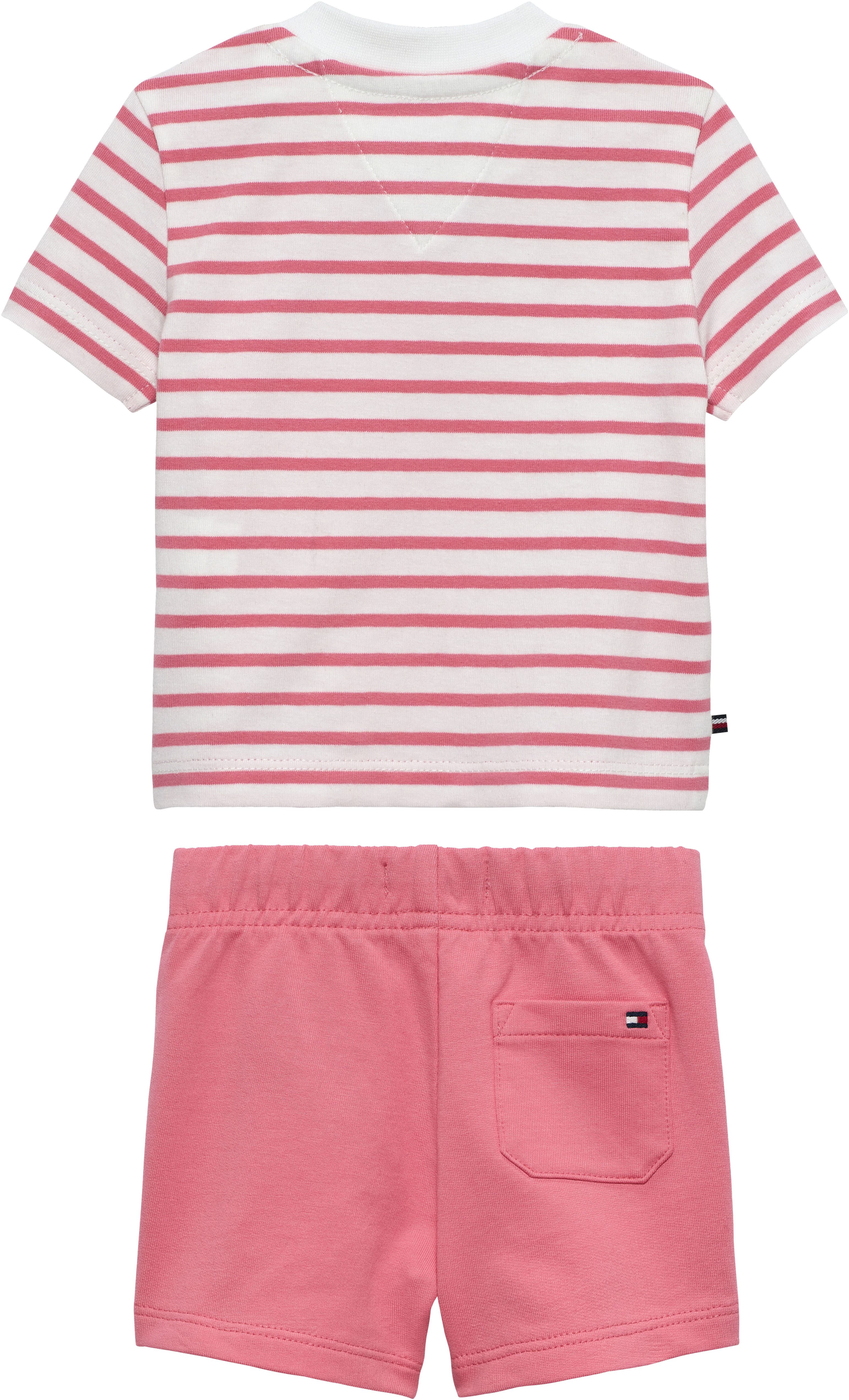Tommy Hilfiger Shirt & Shorts ESSENTIAL STRIPE TEE + SHORT SET (Set) Regular fit mit Rundhalsausschnitt für Babys