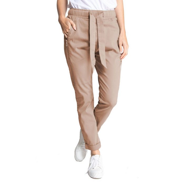 Zhrill Chinos FABIA CASUAL TAUPE (0-tlg) angenehmer Sitzkomfort