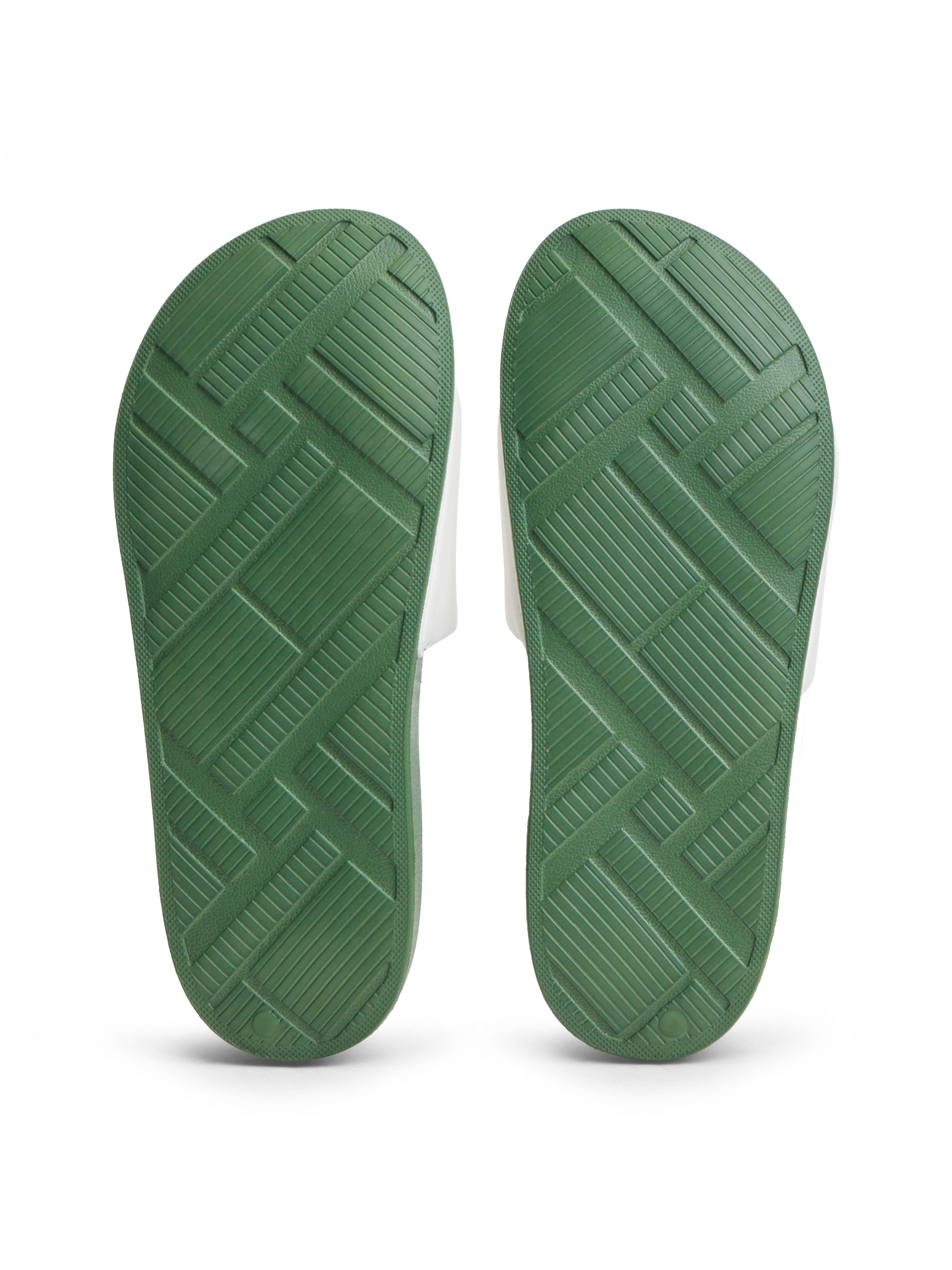 Tommy Hilfiger HILIFGER NEOPRENE POOL SLIDE Pantolette Sommerschuh, Poolslide mit Kontrast-Logoschriftzug, schmale Form