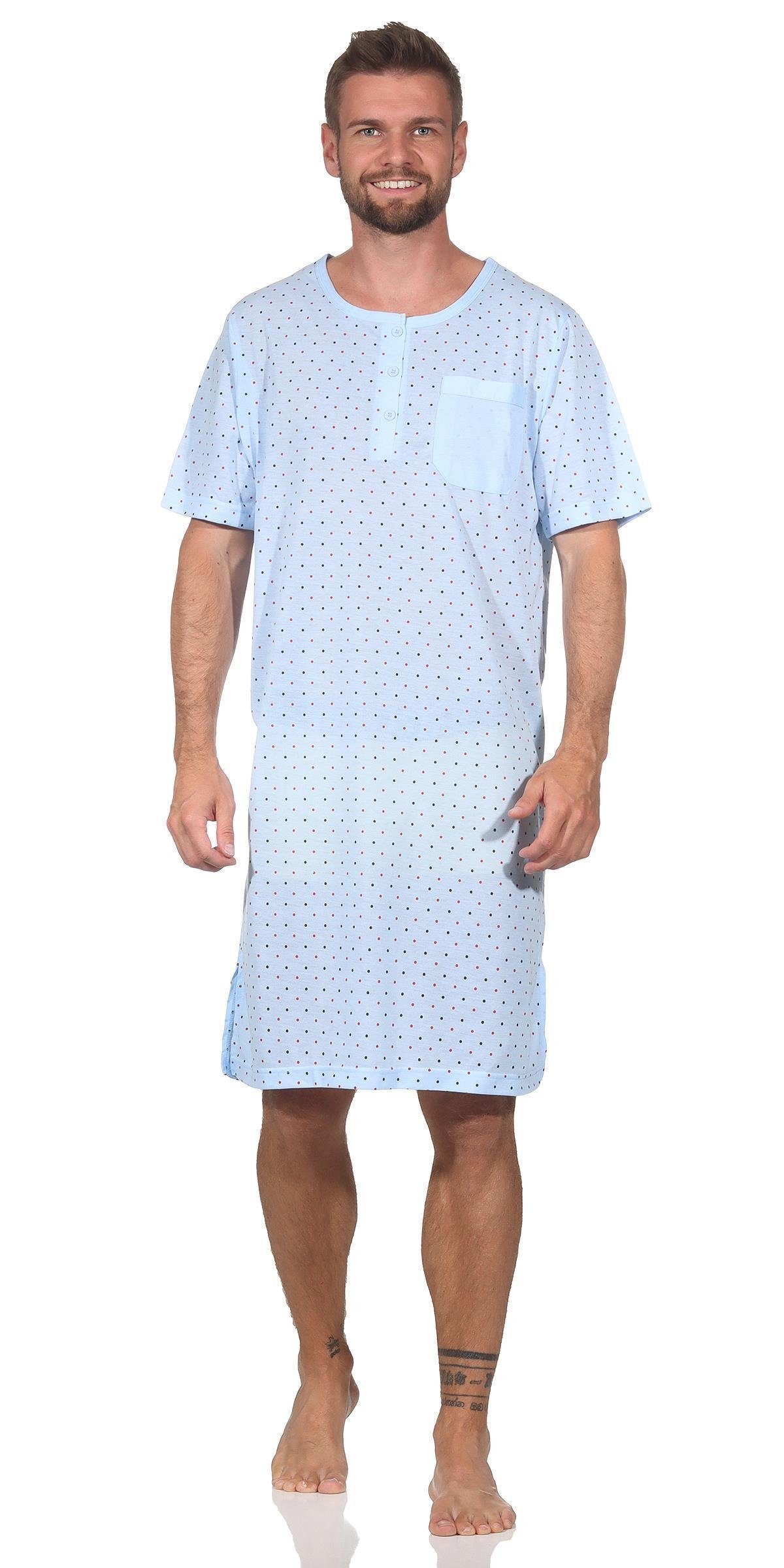 EloModa Nachthemd Herren Nachthemd Sommer Sleepshirt, günstig online kaufen