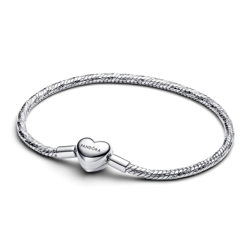 Pandora Bettelarmband Pandora Moments Facettiertes Armband mit Herzverschluss 594236C00-20