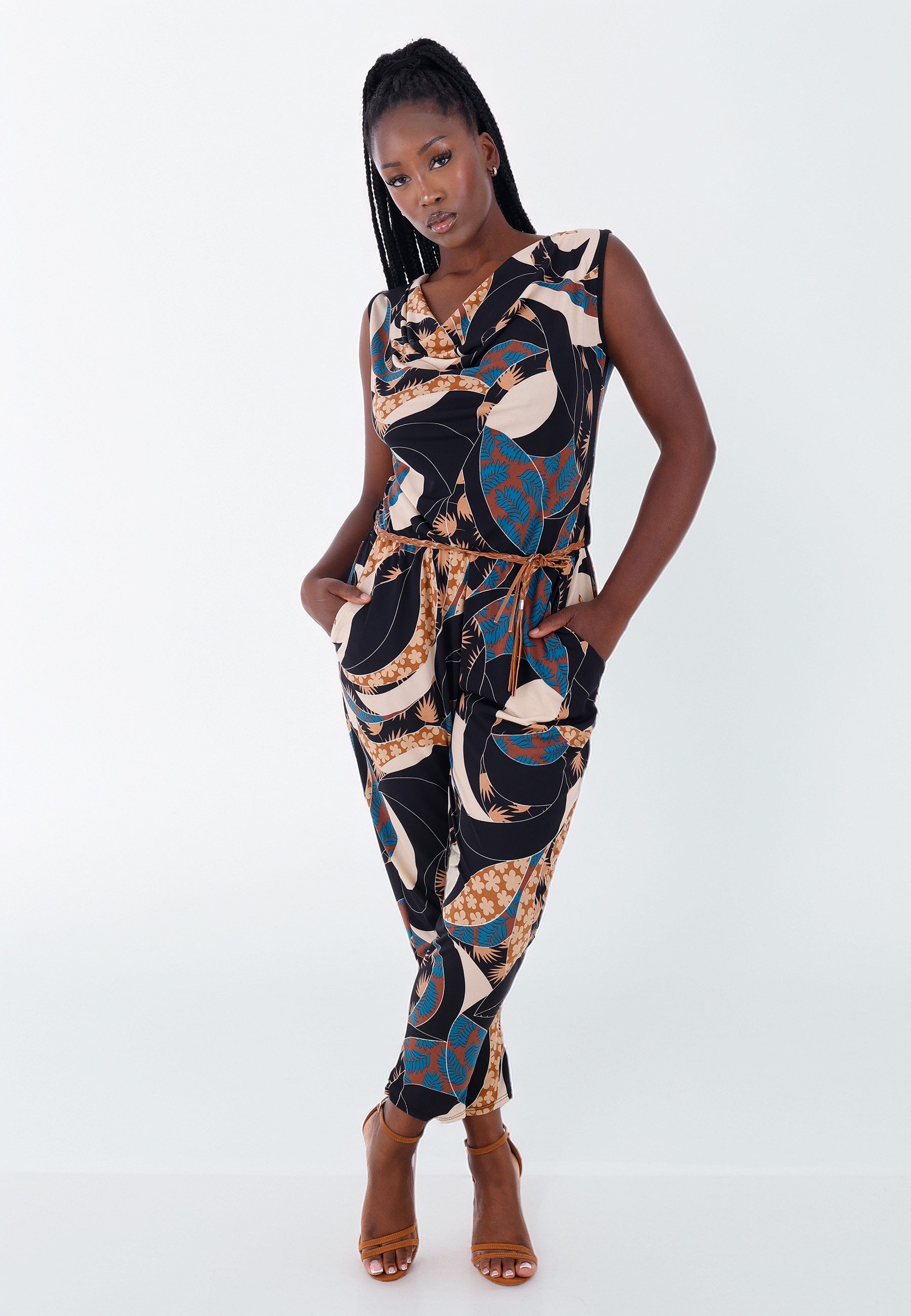 YC Fashion & Style Jumpsuit gemusterter günstig online kaufen