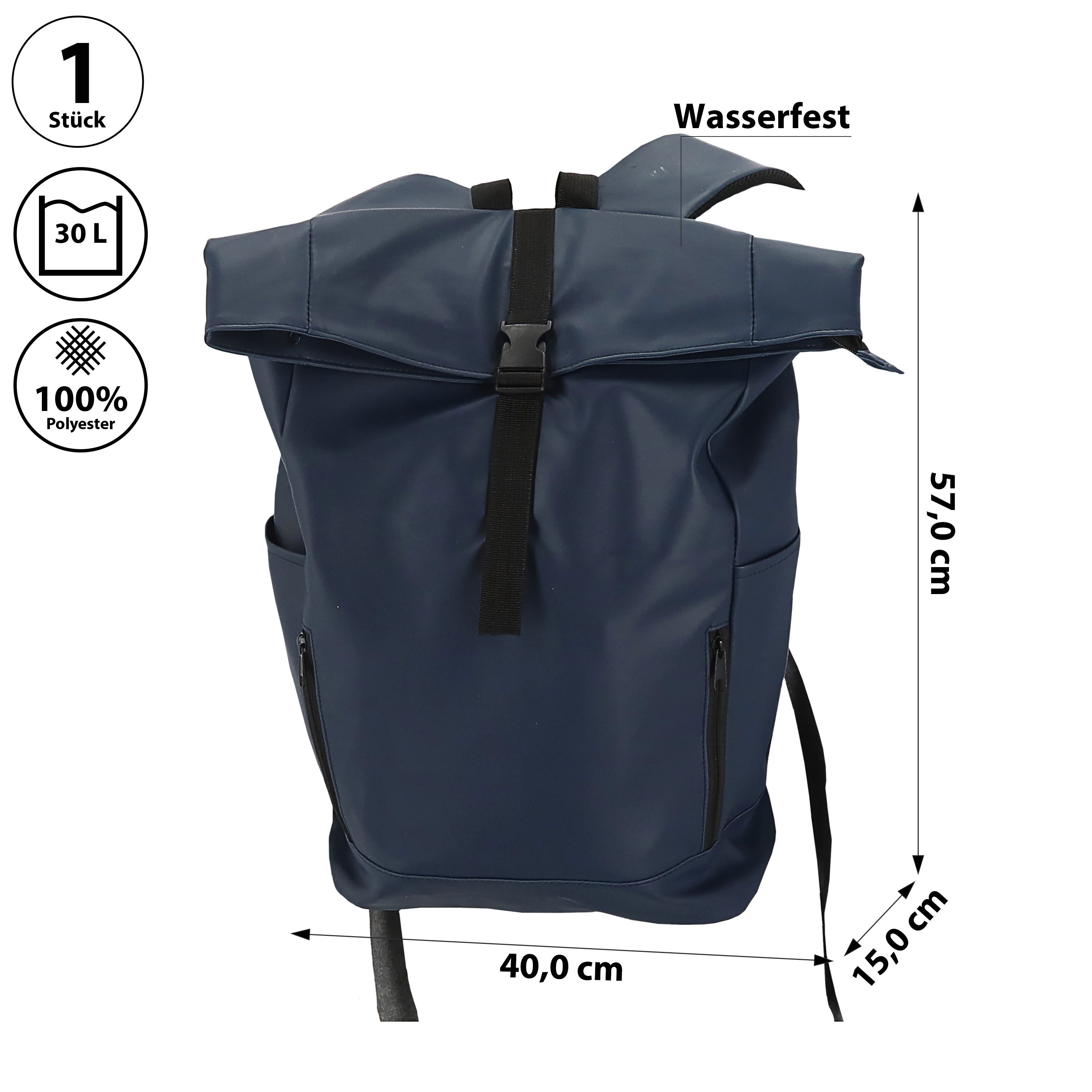 CEPEWA Rucksack Falt Rucksack Minor 30l grün 40x57x15cm Polyester wasserabw günstig online kaufen
