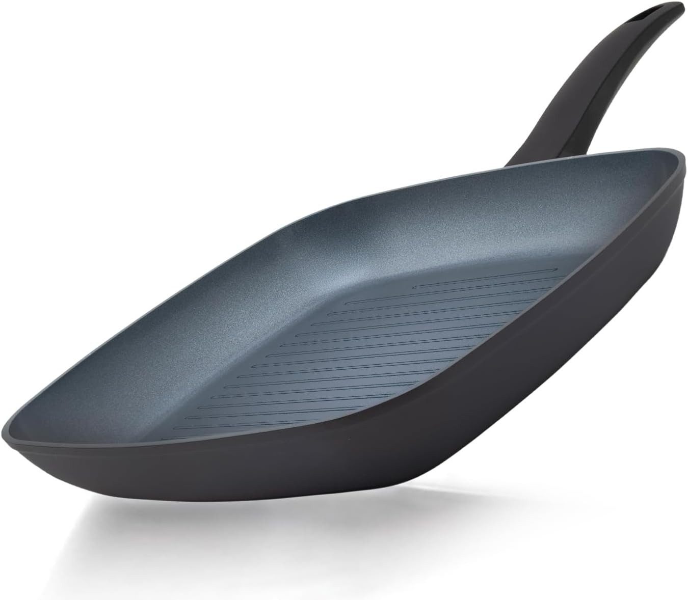 BE Living Grillpfanne Delight-Serie Ø 28 cm Keramik PFAS-frei für Induktion, Edelstahl (1-tlg), PFAS-freie Keramik-Antihaftbeschichtung, induktionsgeeignet