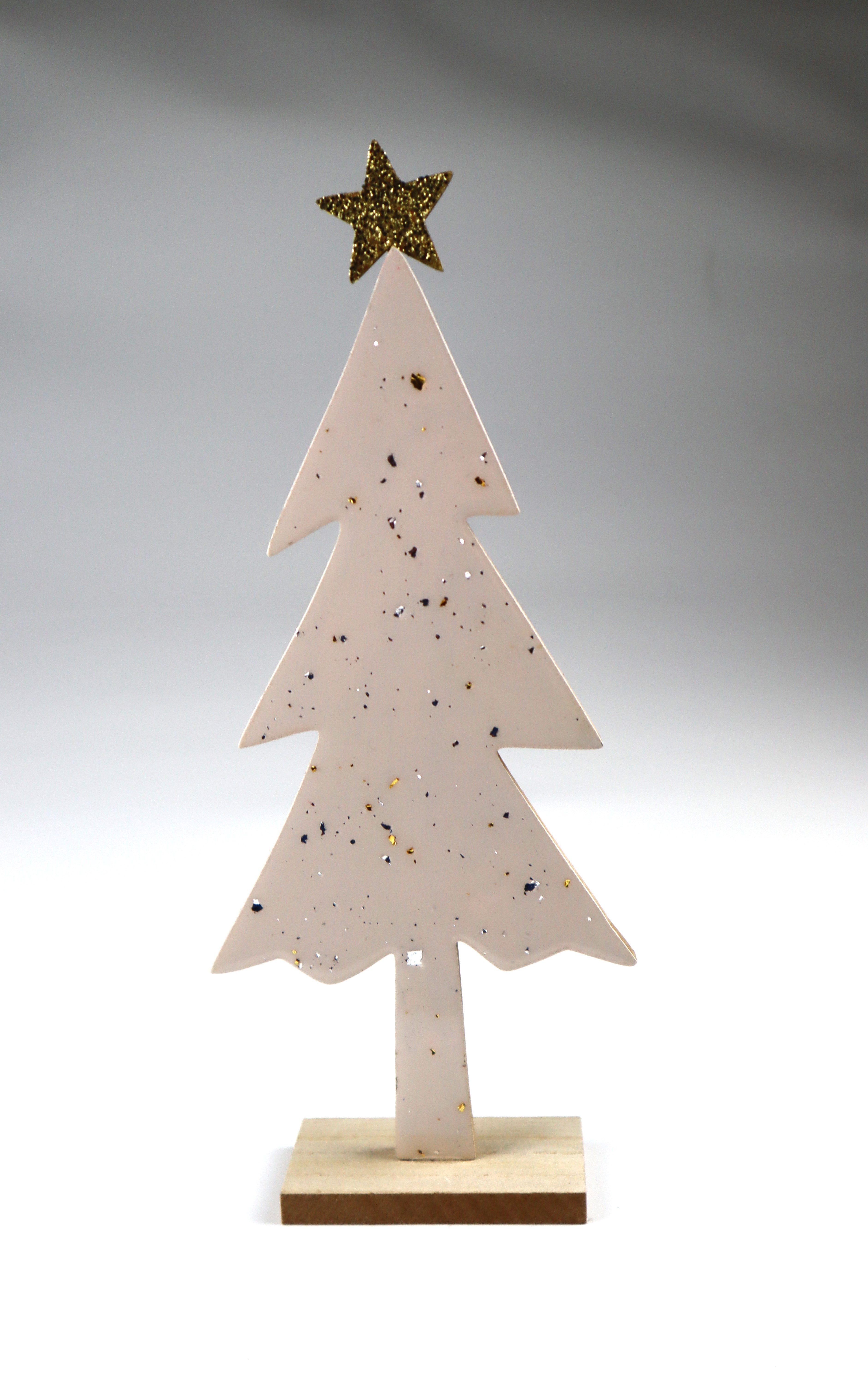 AM Design Dekobaum Dekofigur aus Holz, 6er Set, BxH: 5x28,5 cm