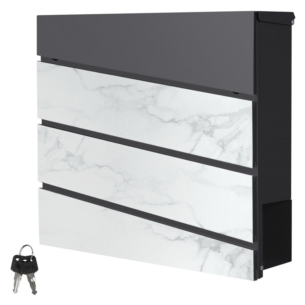 ML-DESIGN Standbriefkasten Briefkasten Postkasten mit Zeitungsfach, günstig online kaufen