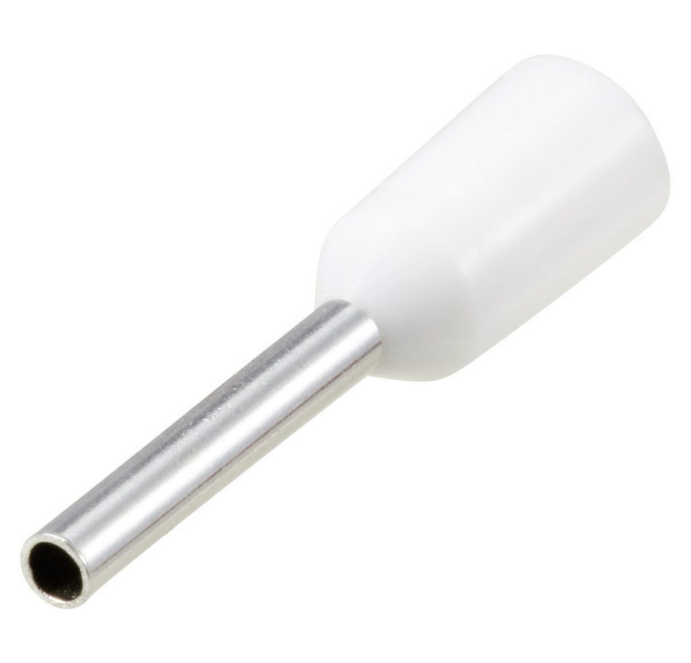 Thumbnail - TRU COMPONENTS Aderendhülsen TRU COMPONENTS TC-11991852 Steckhülse 0.5 mm² Teilisoliert Weiß 100 St, TC-11991852