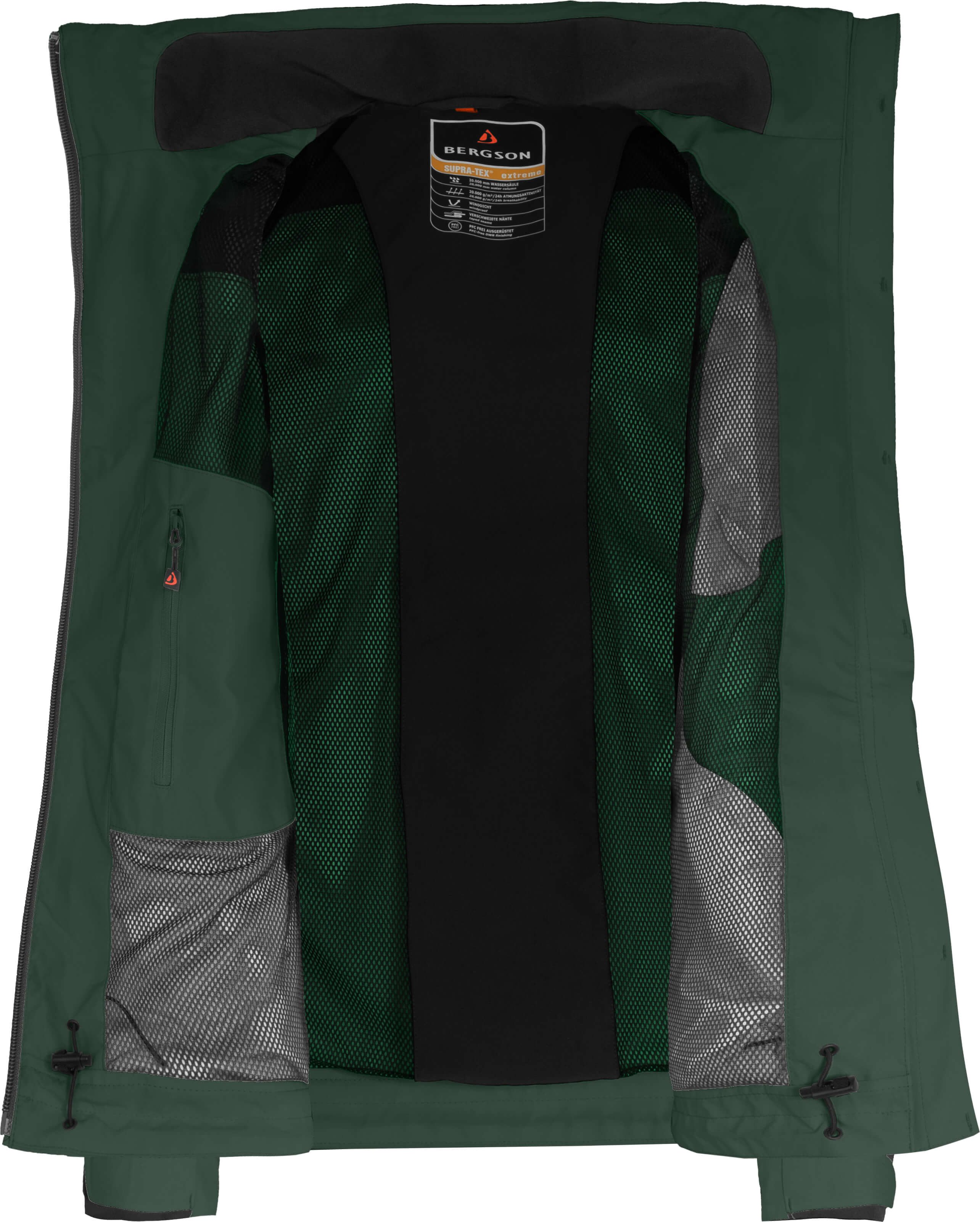 Bergson Regenjacke KURRIKA Damen Regenjacke, Netzfutter, 20000 mm Wassersäule, Normalgrößen, dun – Bild 5 von 5
