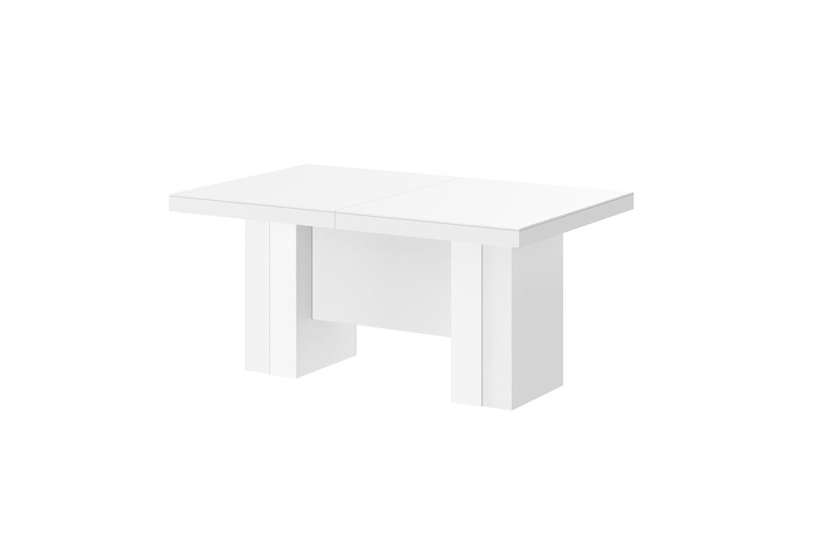 160-400cm Konferenztisch Hochglanz ausziehbar Esstisch Hochglanz designimpex Weiß Tisch Design HLA-111 XXL