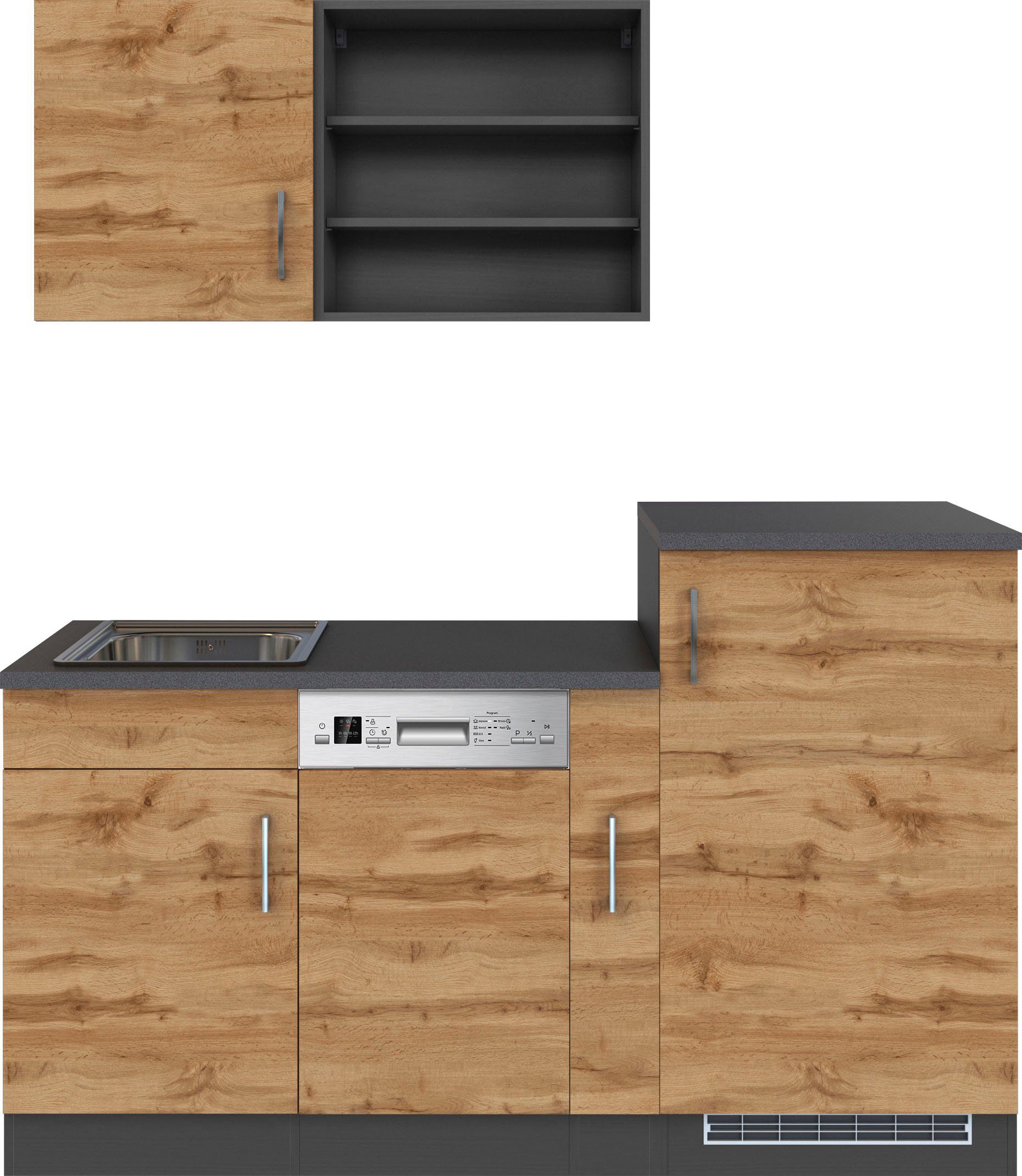 KOCHSTATION Küche KS-Mali, Breite 170 cm, mit E-Geräten